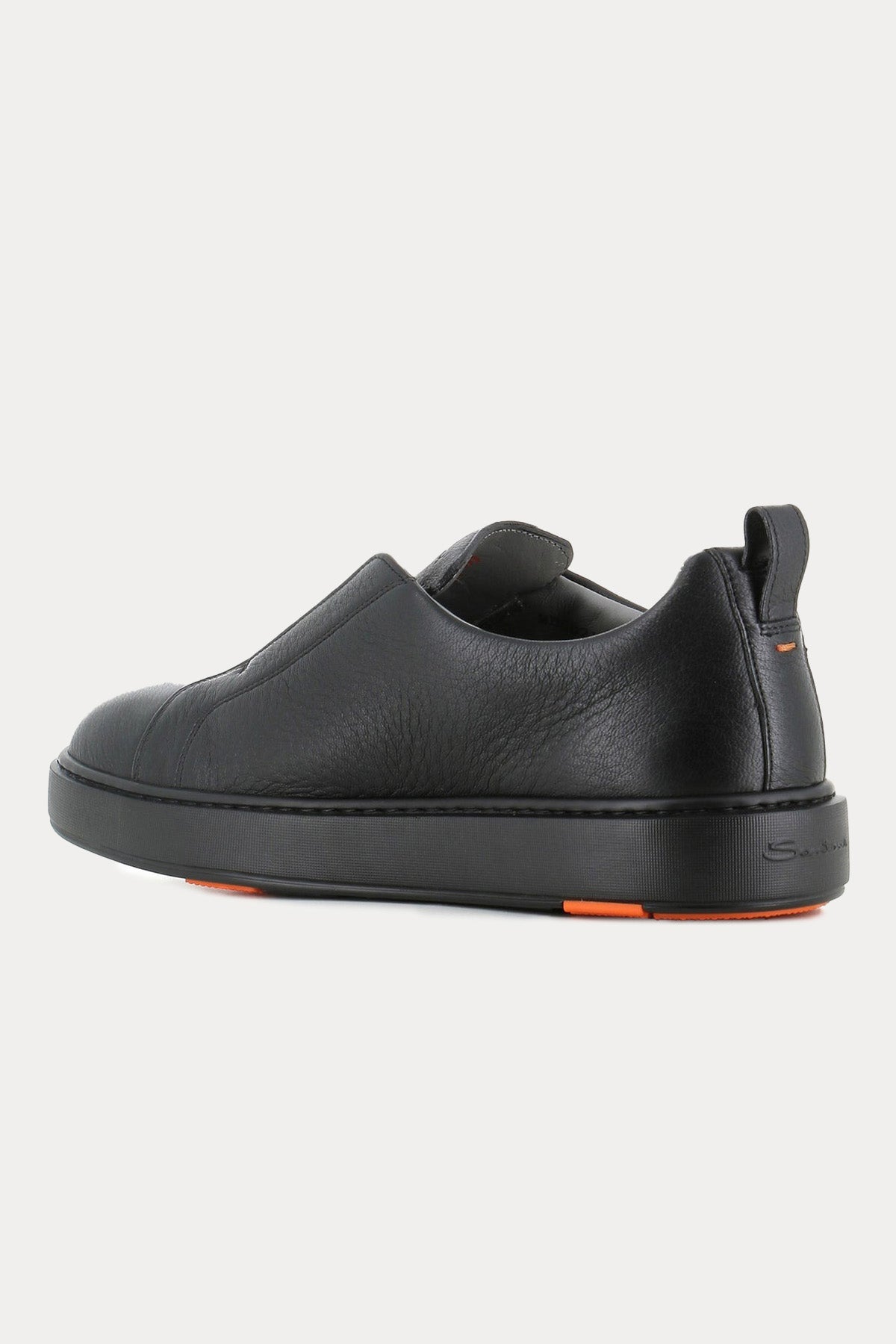Santoni Lastik Bantlı Deri Sneaker Ayakkabı-Ayakkabı-Libas