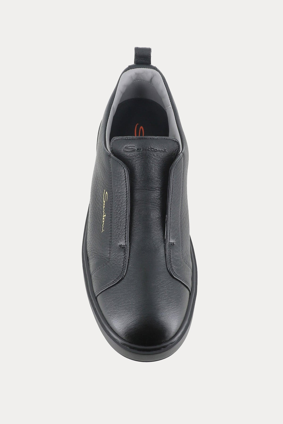 Santoni Lastik Bantlı Deri Sneaker Ayakkabı-Ayakkabı-Libas