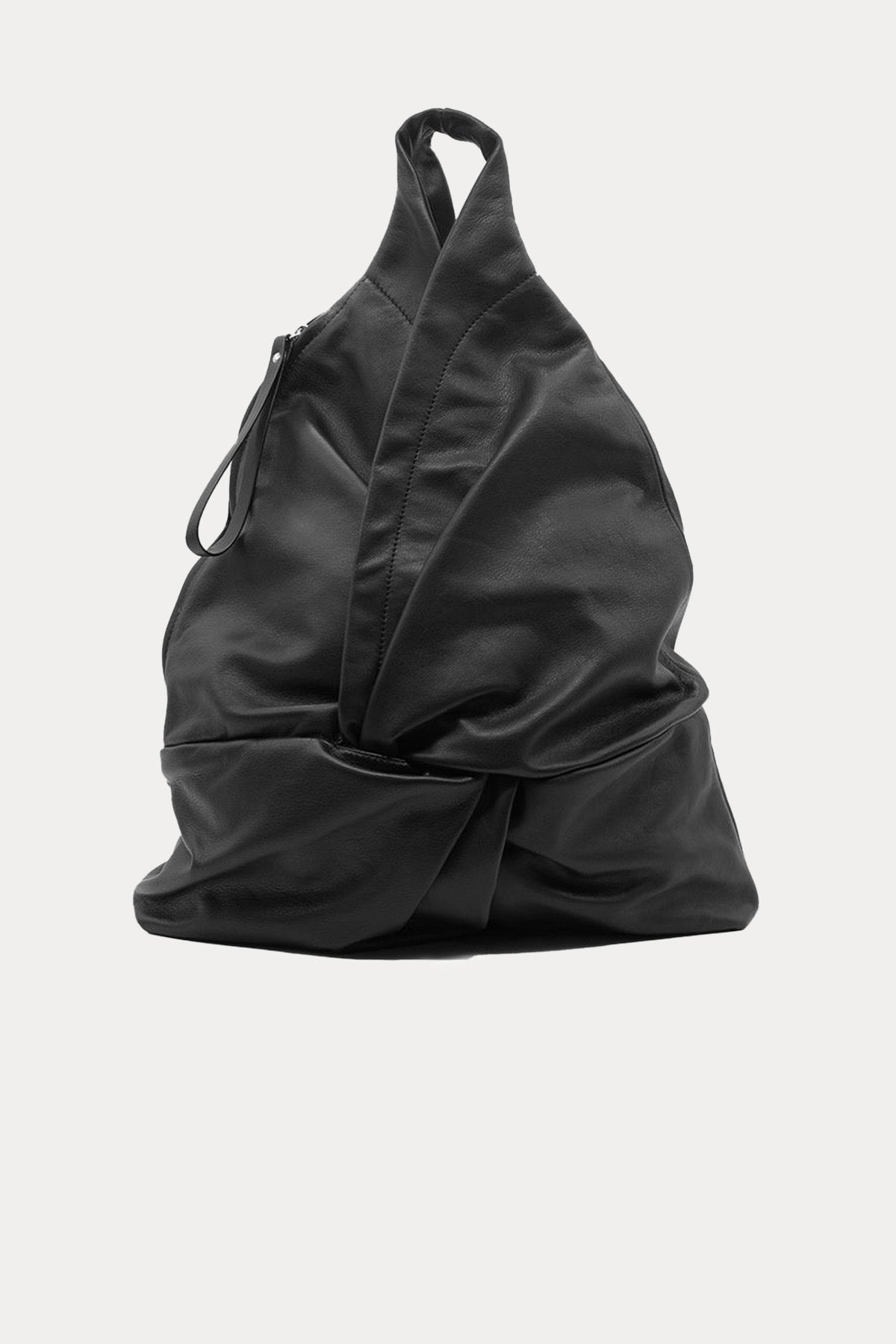 Vic Matie Çapraz Büzgülü Deri Çanta