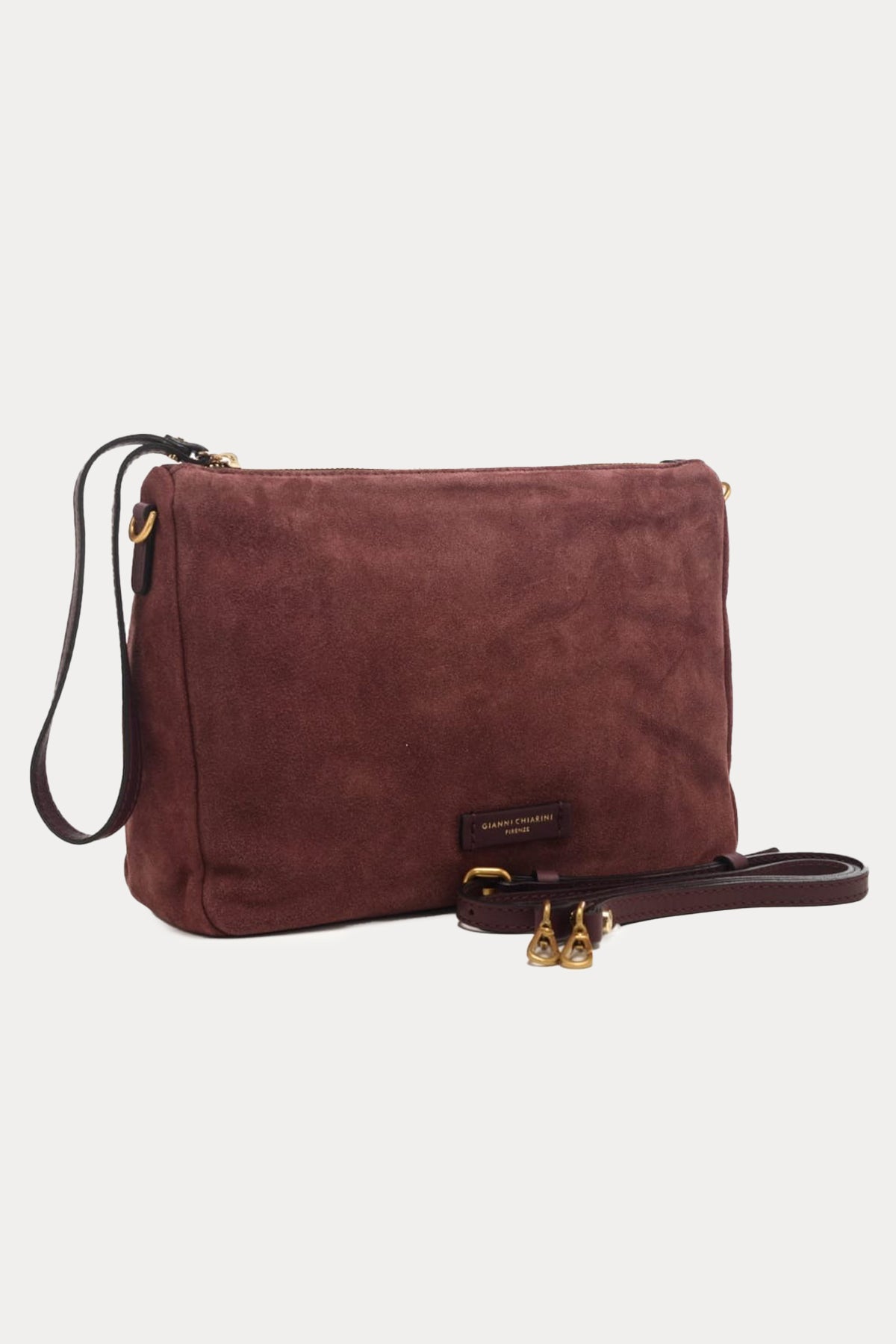Gianni Chiarini Nora Pouch Süet Clutch Çanta