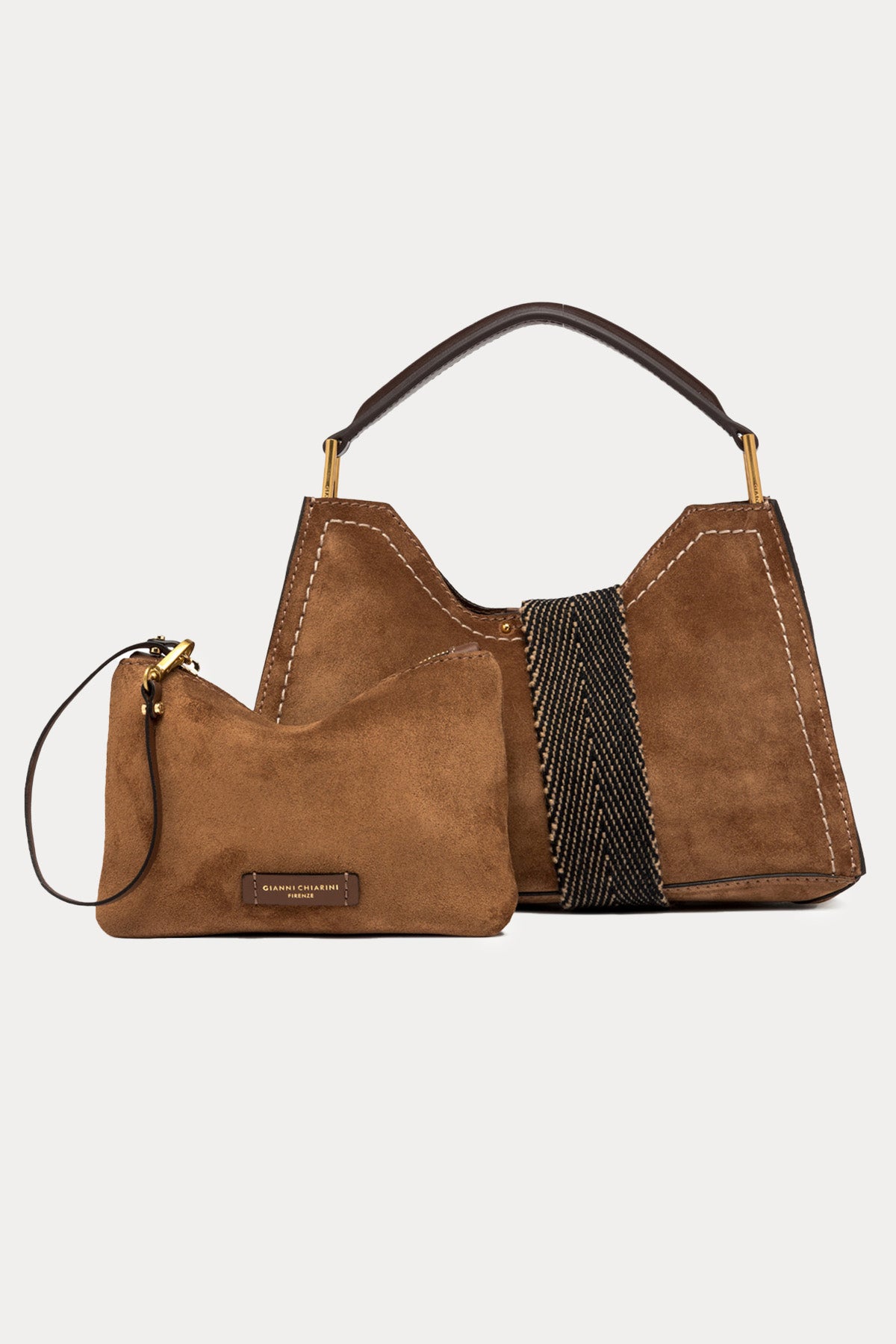 Gianni Chiarini Aurora Süet Omuz Çantası