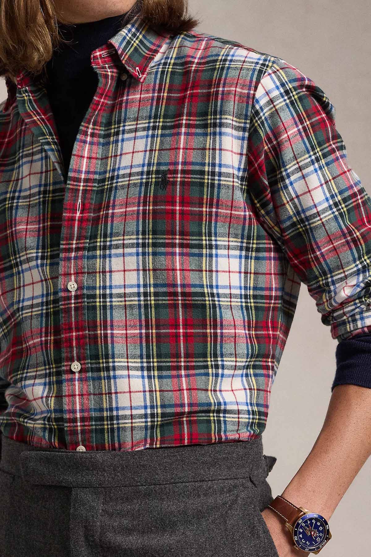 Polo Ralph Lauren Custom Fit Ekose Desenli Gömlek-Gömlek-Libas