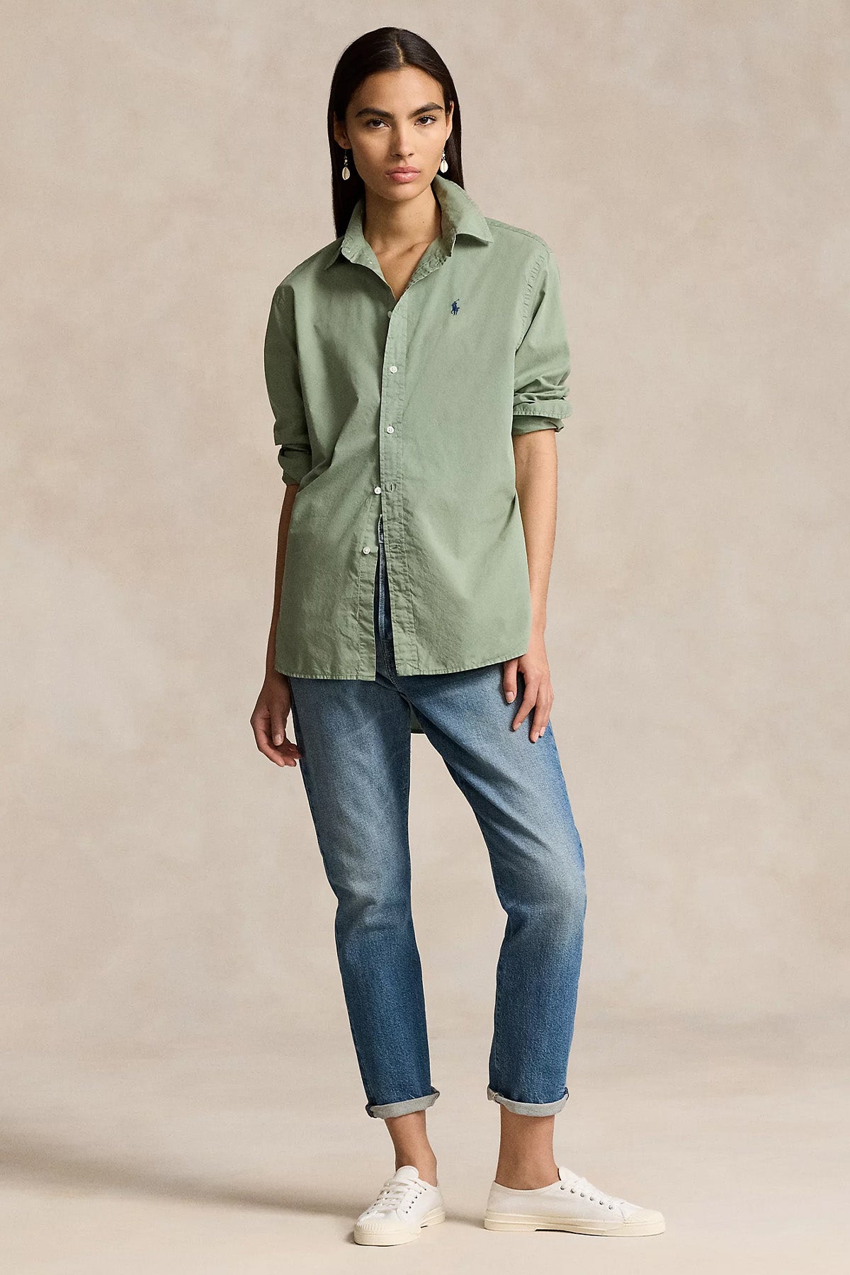 Polo Ralph Lauren Logolu Geniş Kesim Gömlek