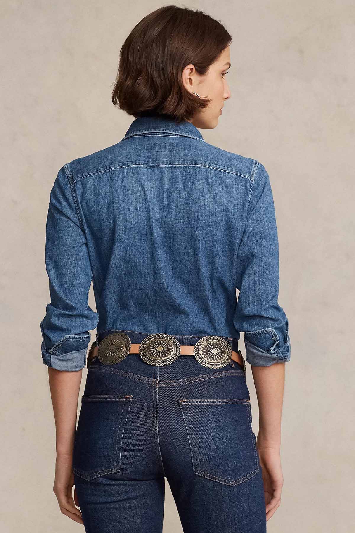 Polo Ralph Lauren Custom Fit Denim Gömlek-Gömlek-Libas