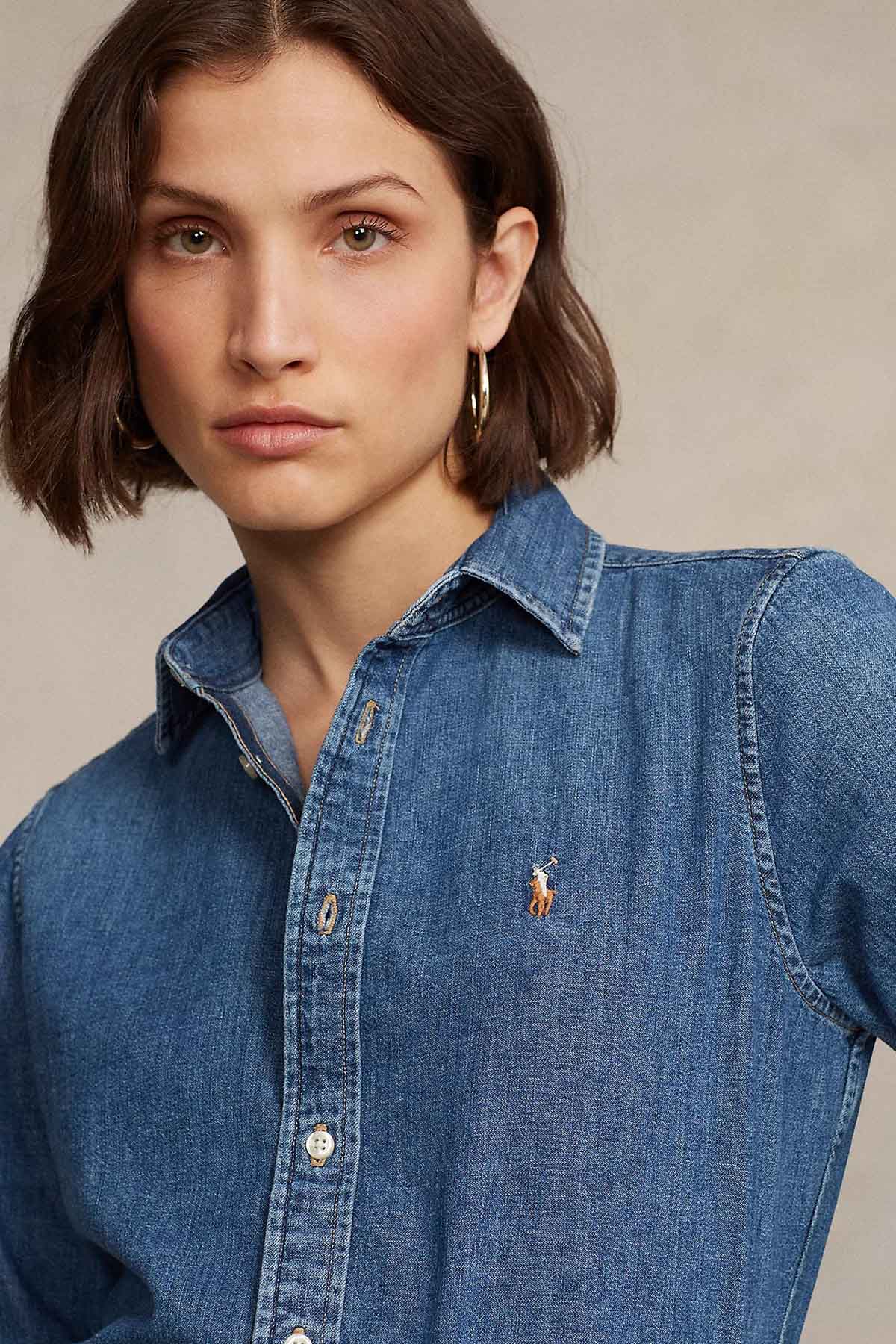 Polo Ralph Lauren Custom Fit Denim Gömlek-Gömlek-Libas