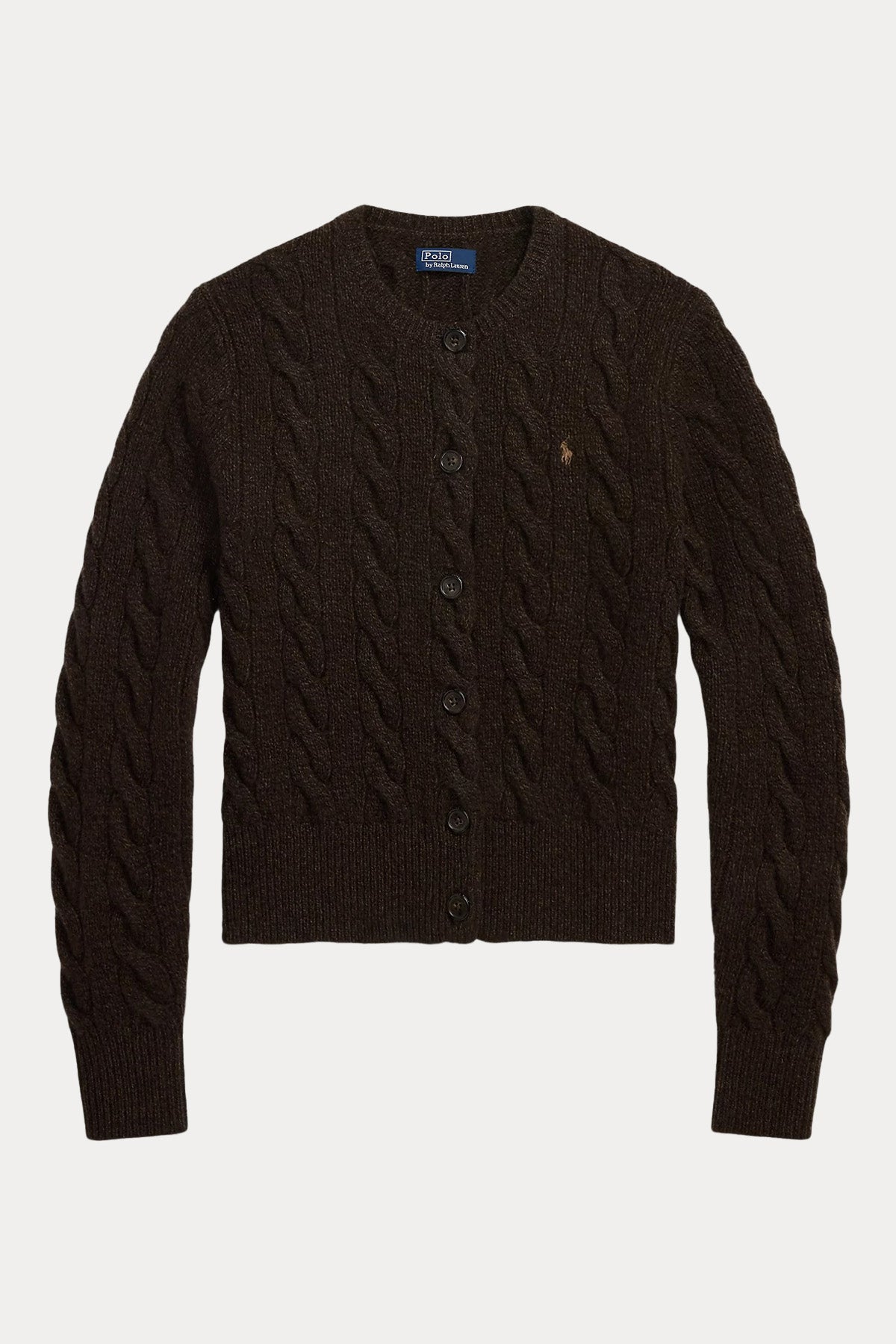 Polo Ralph Lauren Slim Fit Kaşmir Saç Örgü Yün Triko Ceket