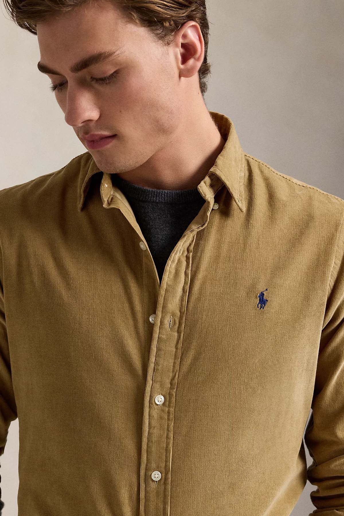 Polo Ralph Lauren Custom Fit Fitilli Kadife Gömlek-Gömlek-Libas
