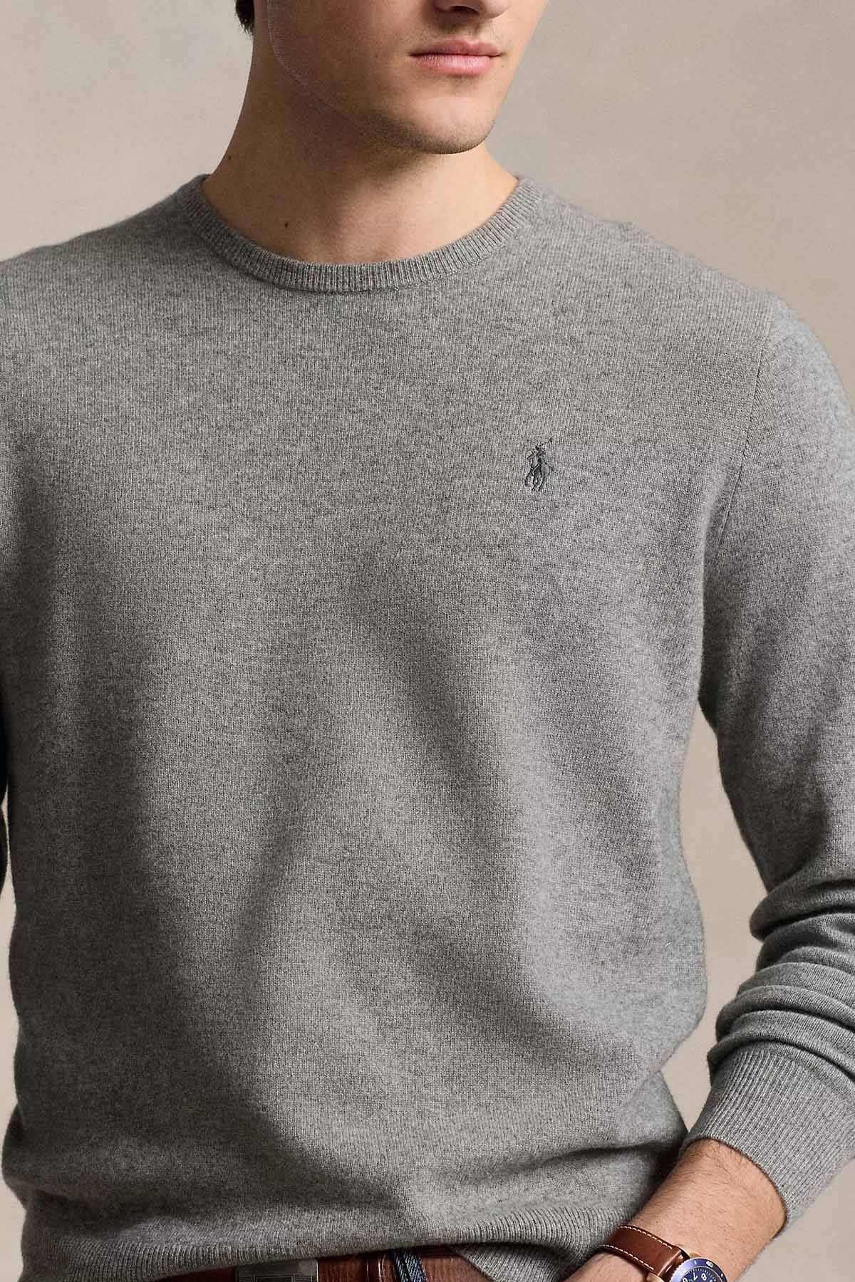 Polo Ralph Lauren Yuvarlak Yaka İnce Örgü Yün Triko-Triko-Libas