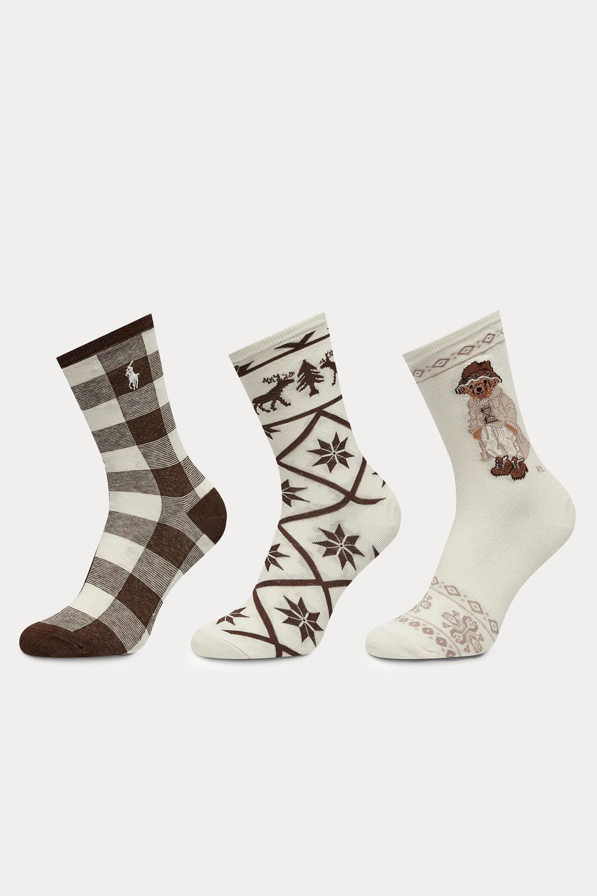 Polo Ralph Lauren Polo Bear 3'lü Paket Çorap