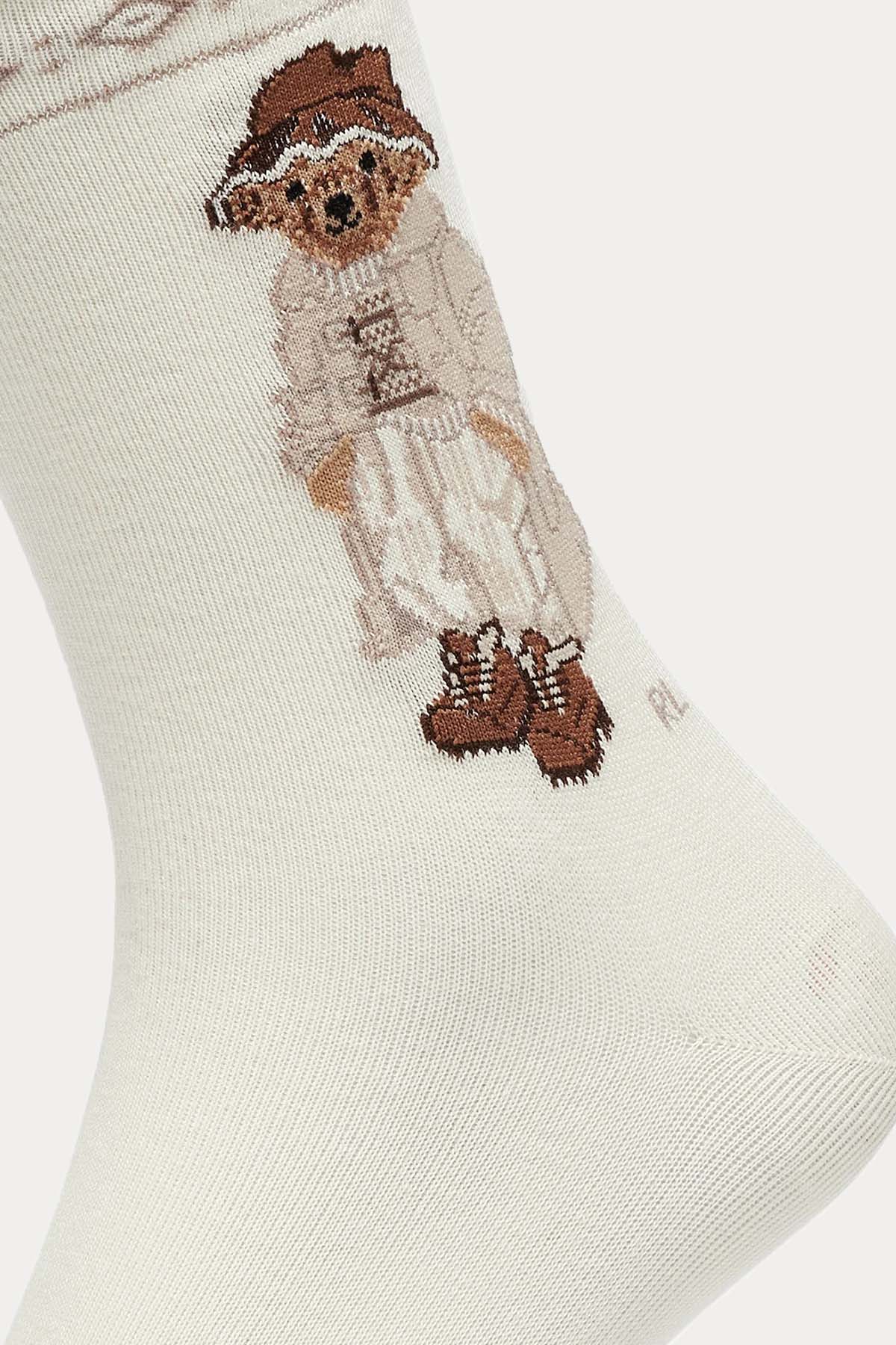 Polo Ralph Lauren Polo Bear Etnik Desenli Örgü Çorap