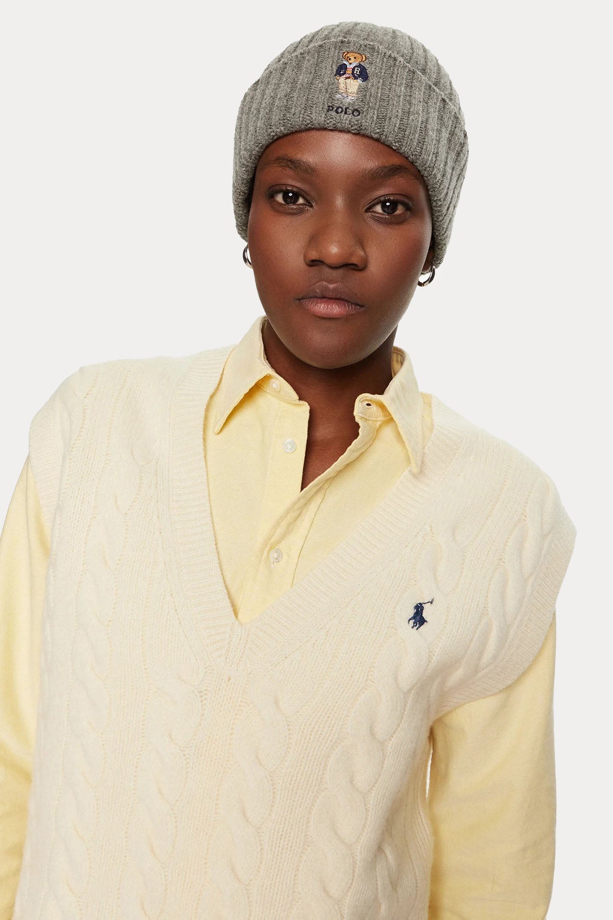 Polo Ralph Lauren Unisex Polo Bear Örgü Yün Bere