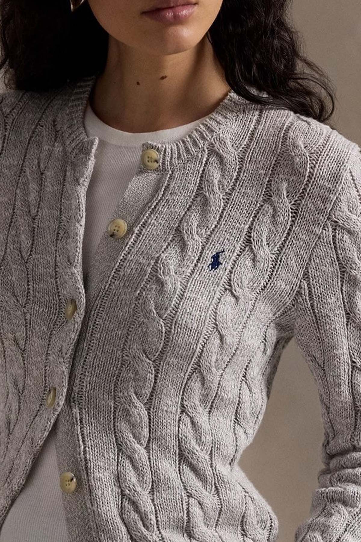 Polo Ralph Lauren Saç Örgü Triko Ceket