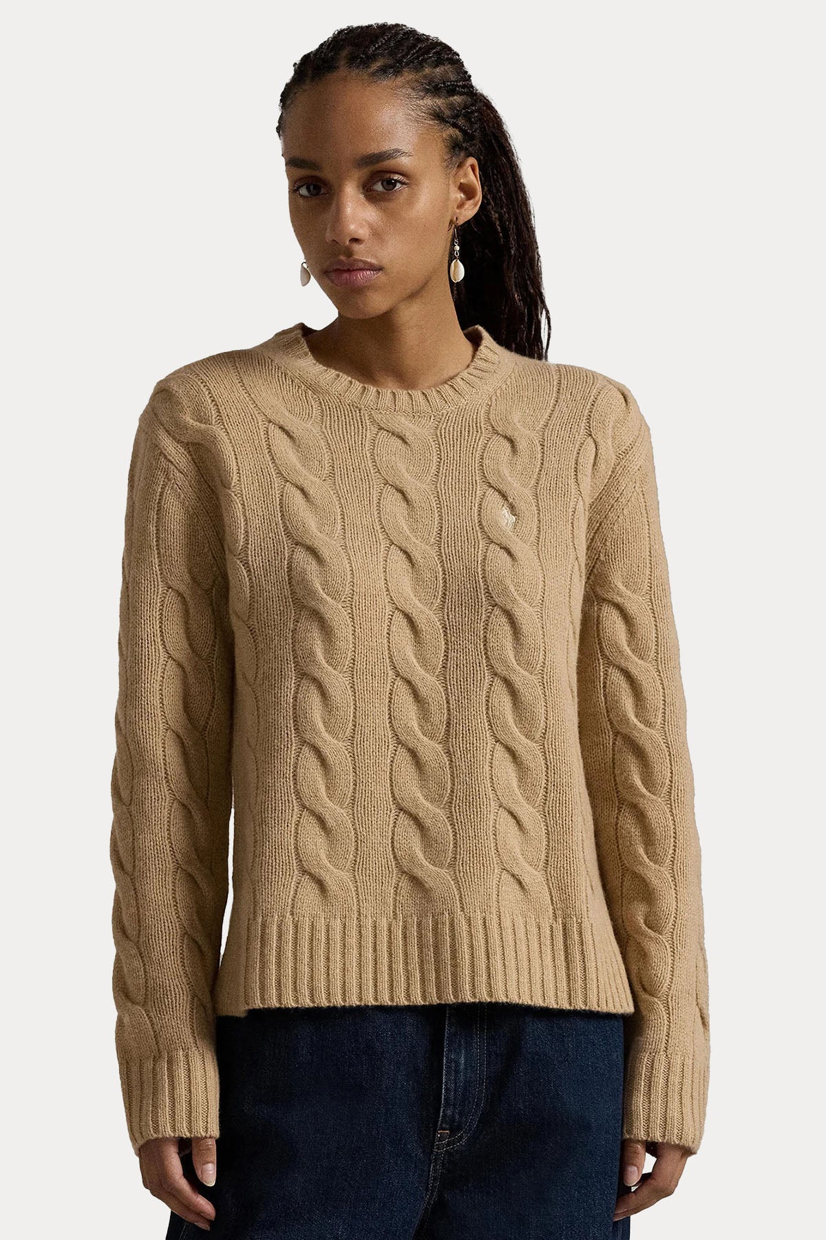 Polo Ralph Lauren Kaşmir Saç Örgü Yün Triko