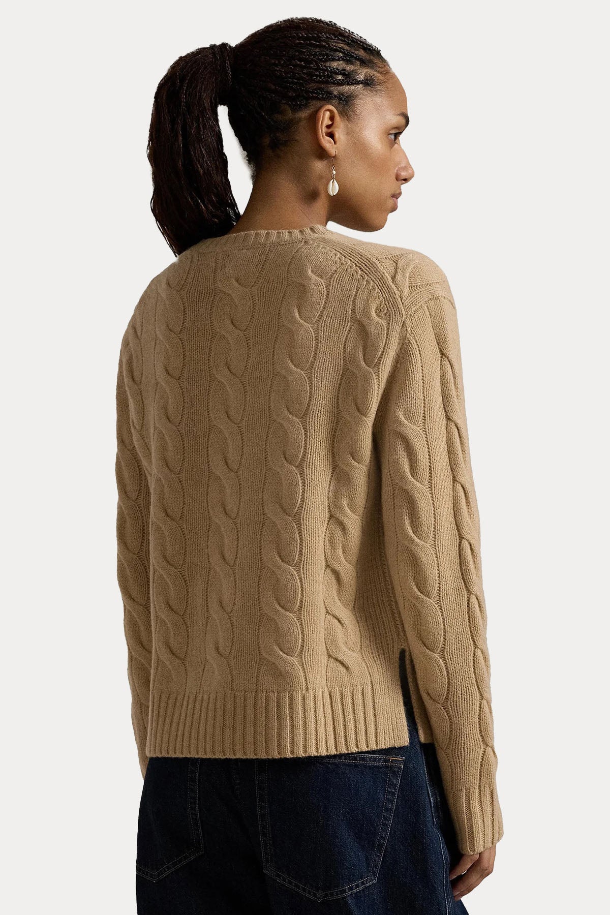 Polo Ralph Lauren Kaşmir Saç Örgü Yün Triko-Triko-Libas