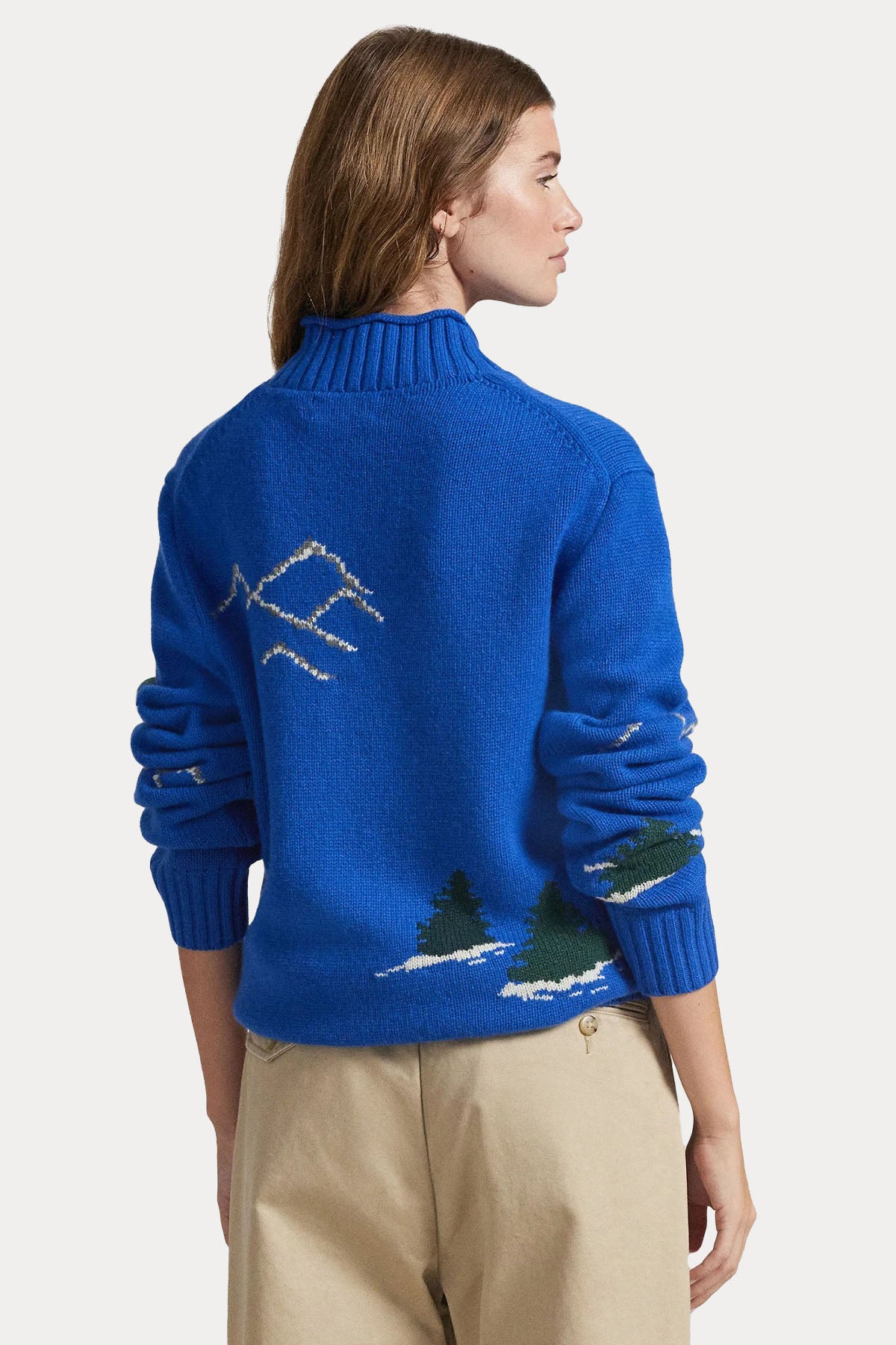 Polo Ralph Lauren Unisex Polo Bear Aile Temalı Örgü Yün Triko-Triko-Libas