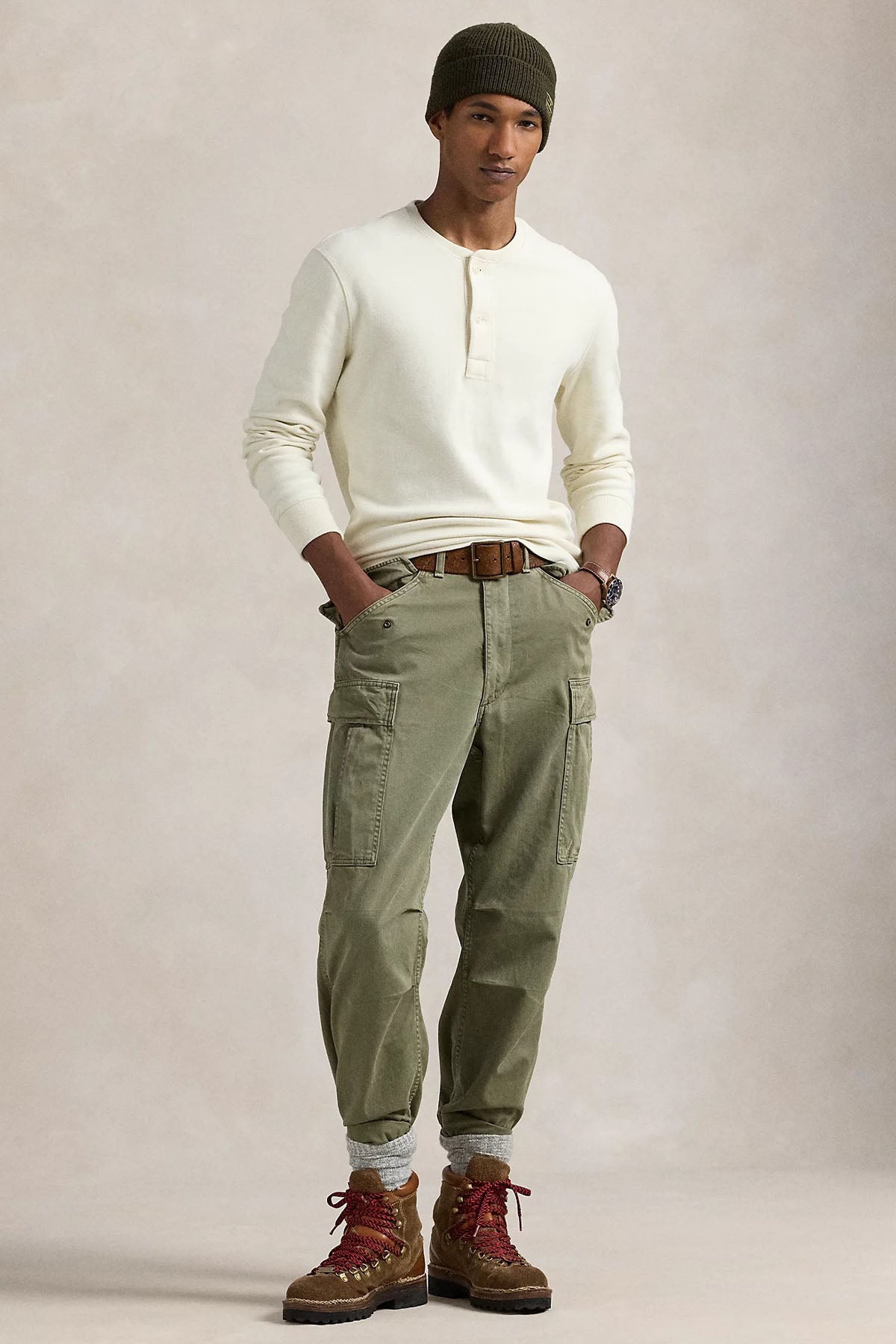 Polo Ralph Lauren Düğmeli Yuvarlak Yaka Sweatshirt