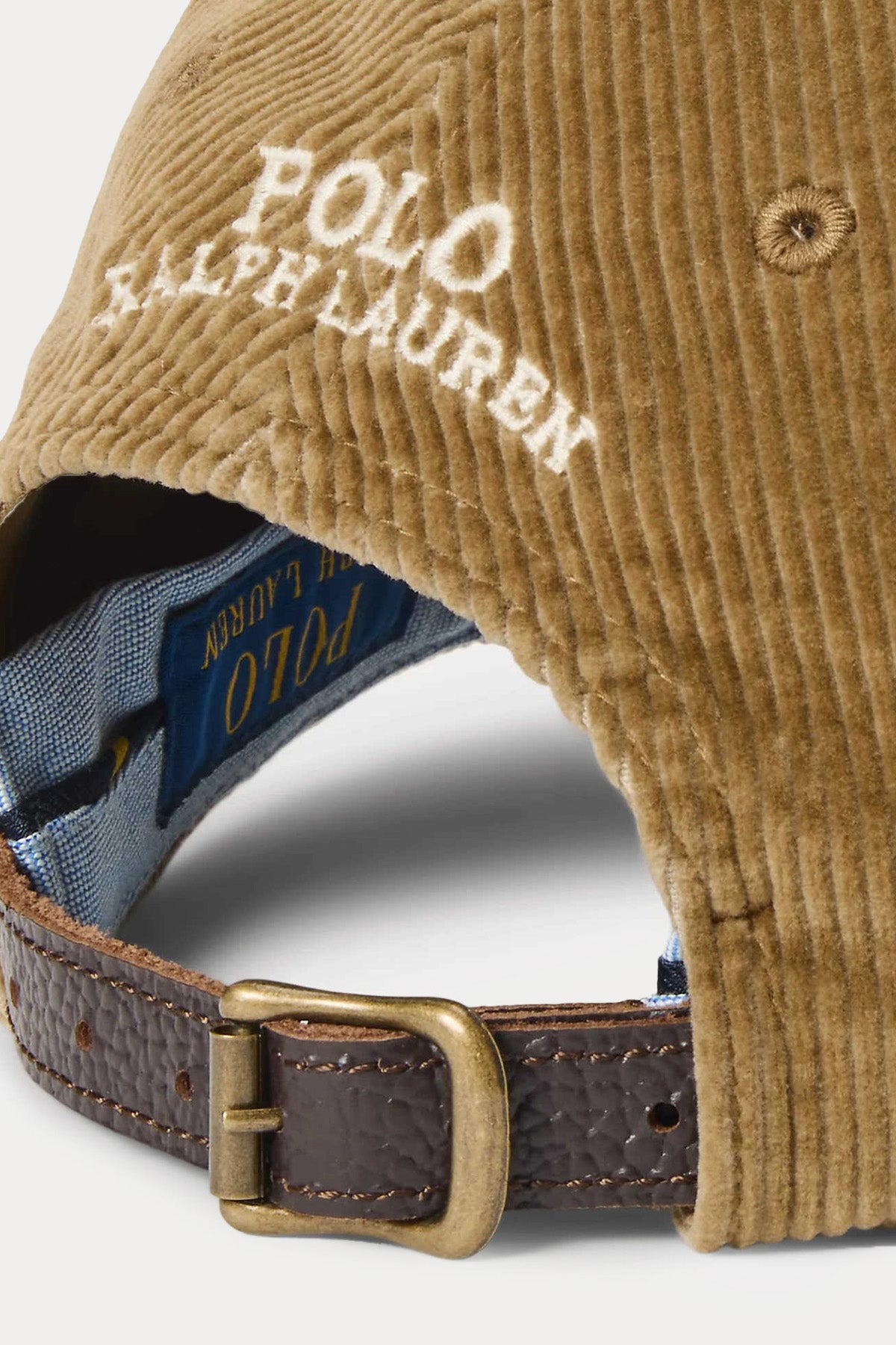 Polo Ralph Lauren Logolu Fitilli Kadife Şapka-Şapka-Libas