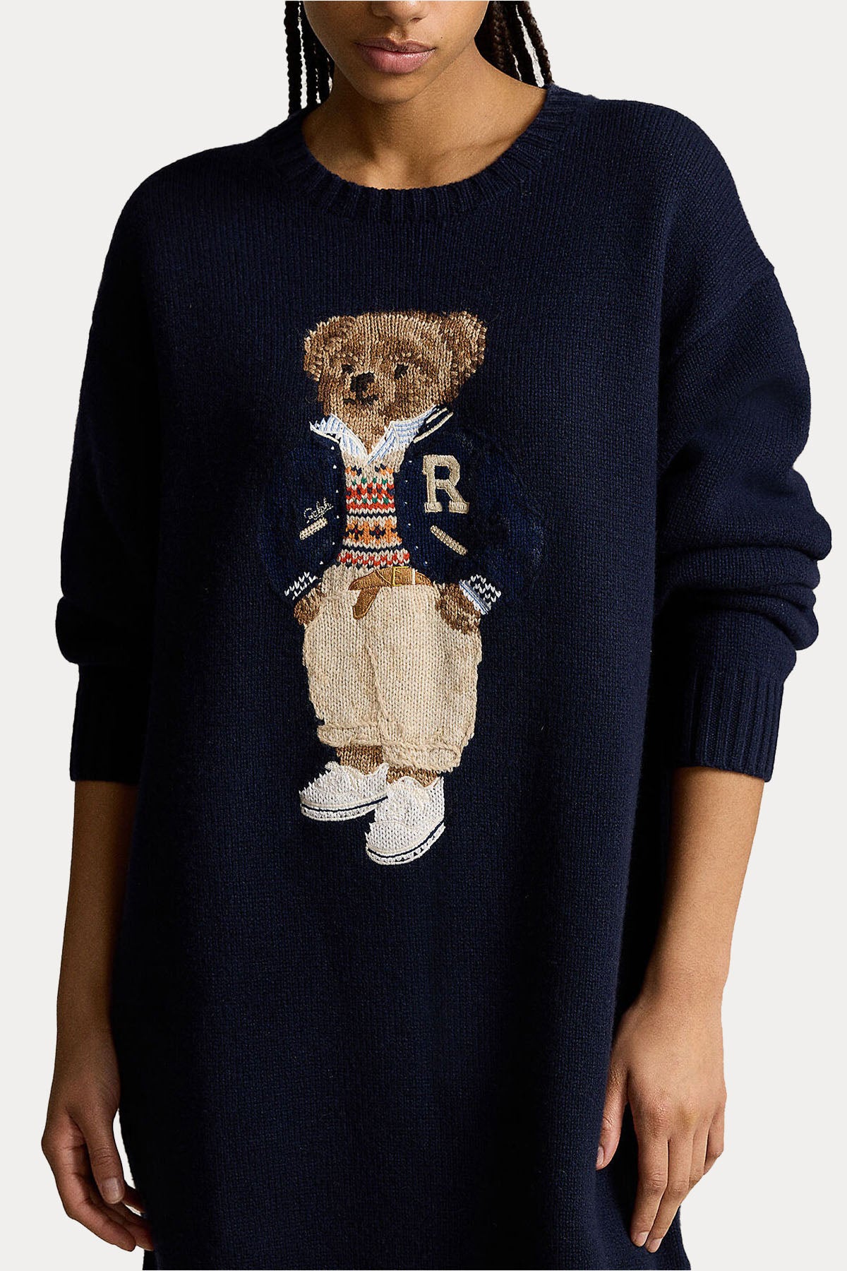 Polo Ralph Lauren Polo Bear Kaşmir Örgü Yün Triko Elbise