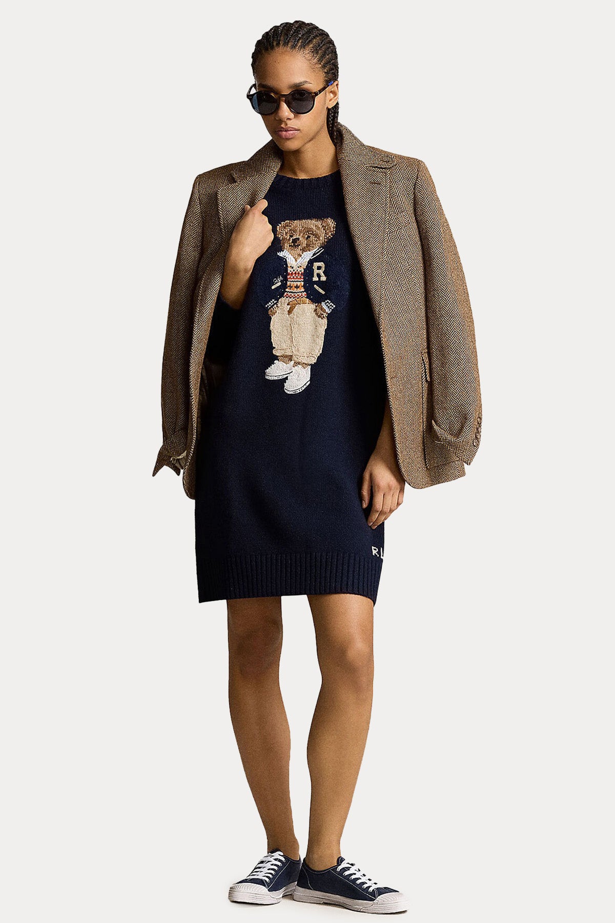 Polo Ralph Lauren Polo Bear Kaşmir Örgü Yün Triko Elbise