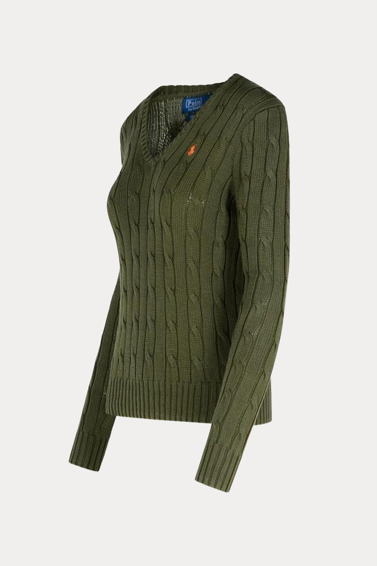 Polo Ralph Lauren Pima Cotton Slim Fit V Yaka Saç Örgü Triko