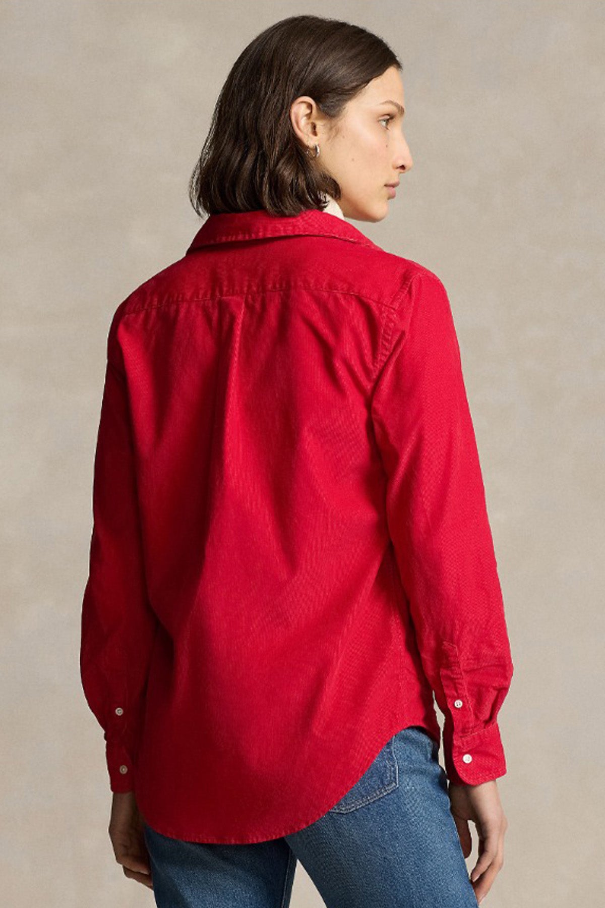 Polo Ralph Lauren Relaxed Fit Fitilli Kadife Gömlek