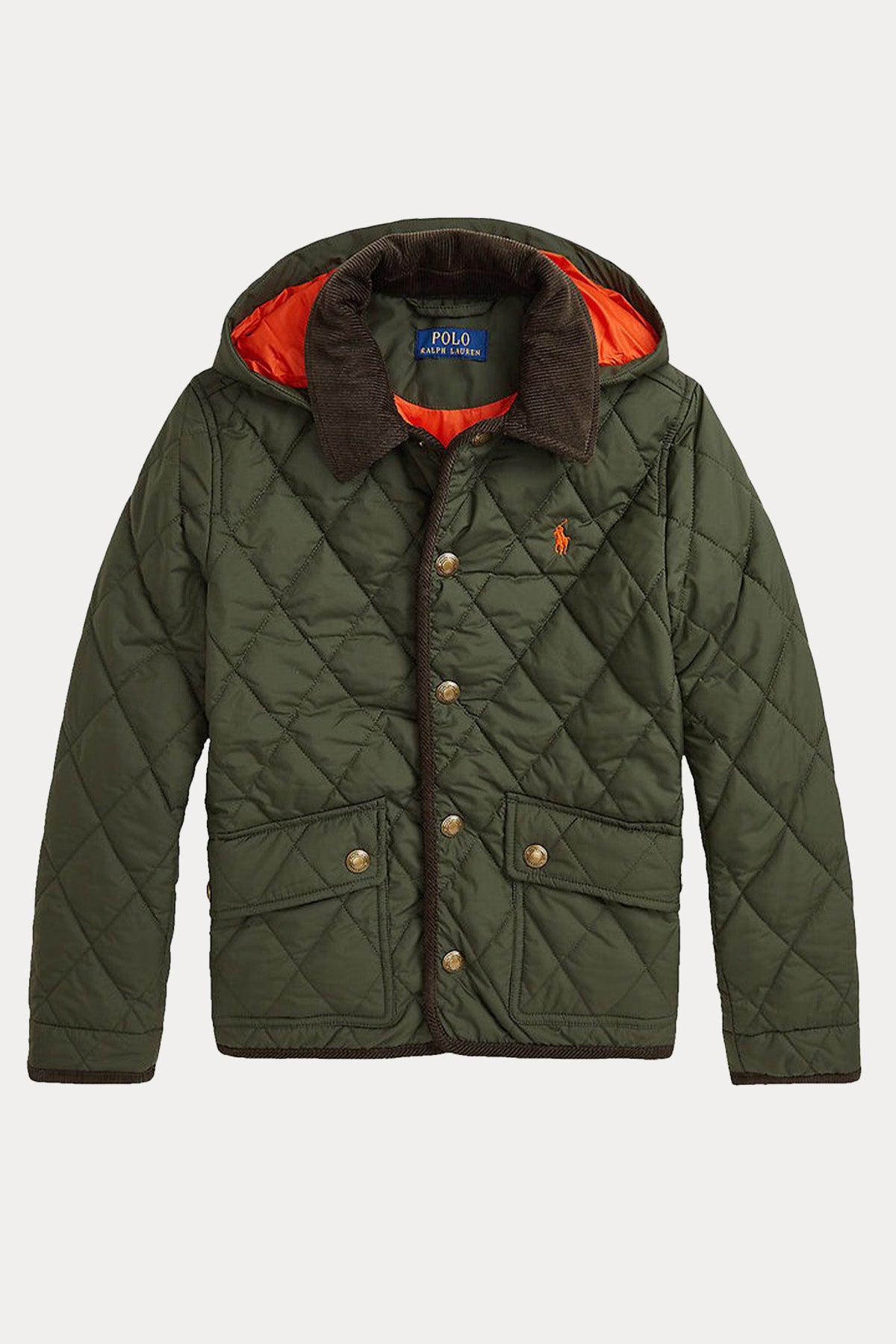 Polo Ralph Lauren Kids S Beden Erkek Çocuk Kapitone Desenli Kapüşonlu Mont