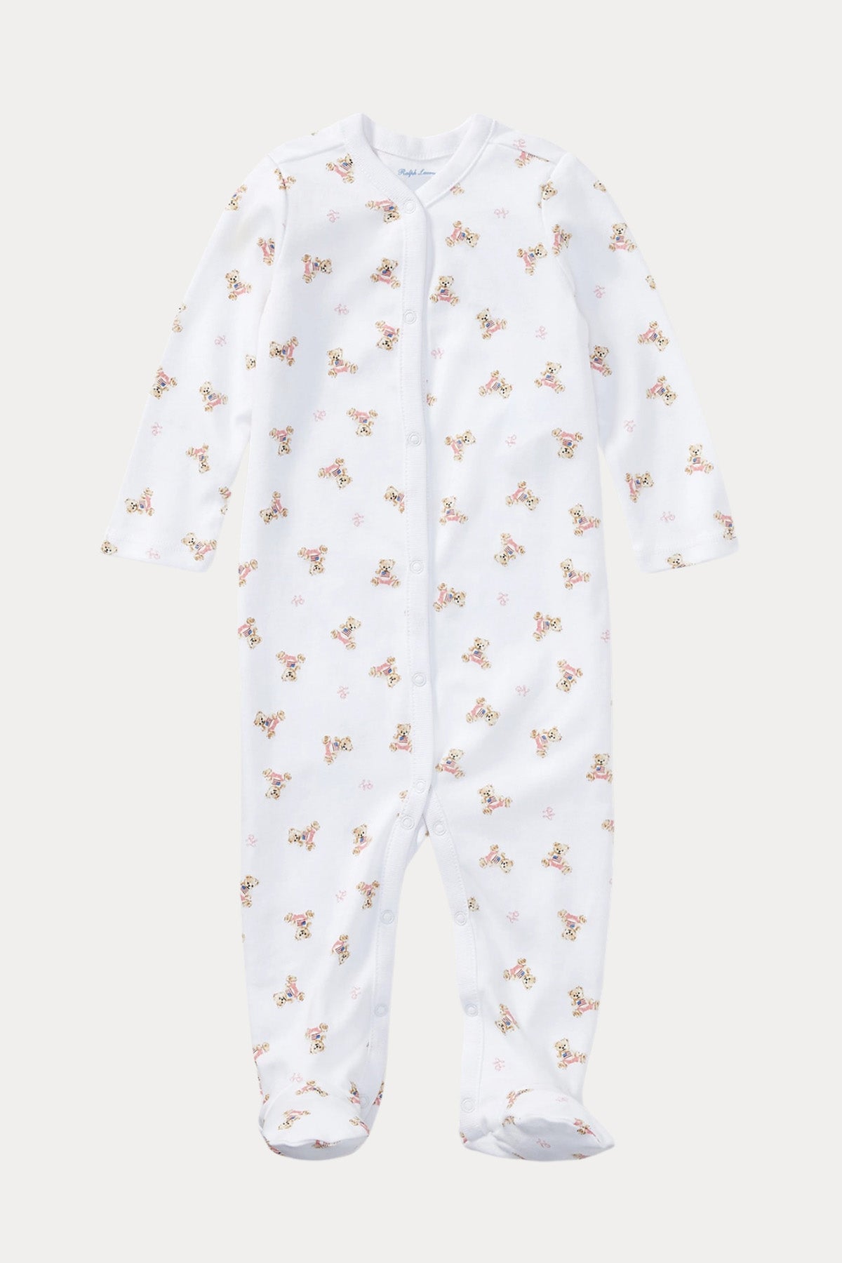 Polo Ralph Lauren Kids 3 Aylık Kız Bebek Polo Bear Tulum