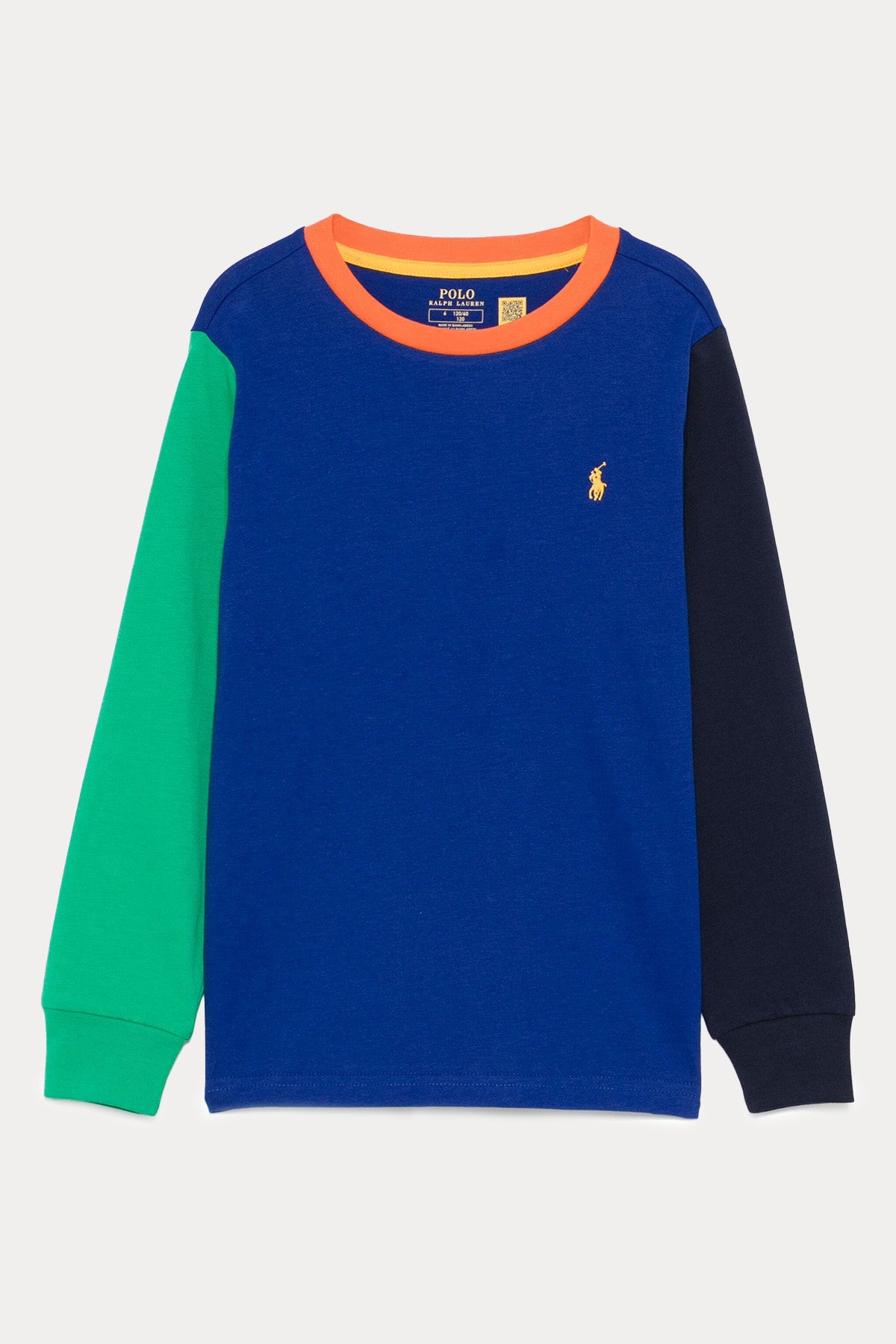 Polo Ralph Lauren Kids 2-4 Yaş Erkek Çocuk Renk Bloklu Uzun Kollu T-shirt
