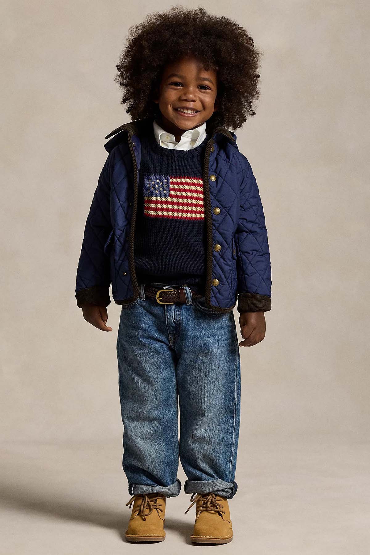 Polo Ralph Lauren Kids 4-6 Yaş Erkek Çocuk Kapitone Desenli Kapüşonlu Mont-Mont-Libas
