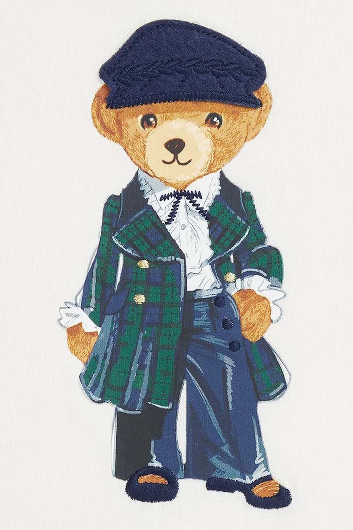 Polo Ralph Lauren Kids 3-6 Yaş Kız Çocuk Polo Bear T-shirt-T-shirt-Libas