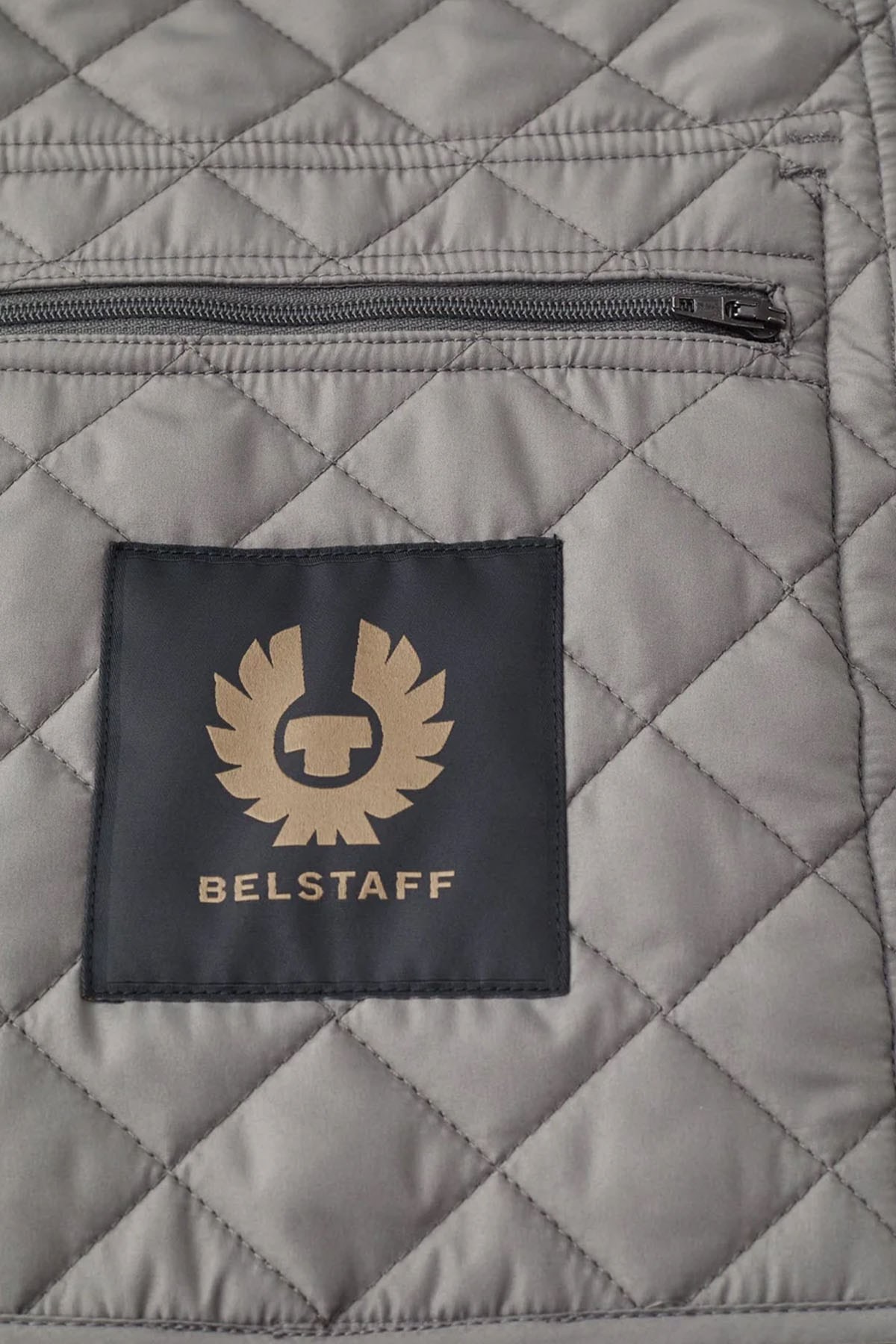 Belstaff Icon Gilet Dik Yaka Kapitone Puffer Yelek-Yelek-Libas