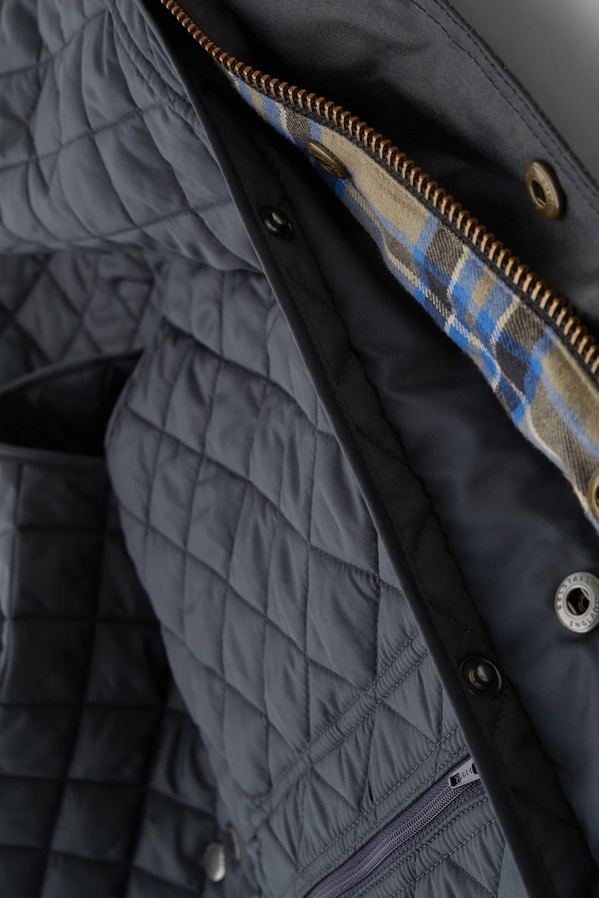 Belstaff Icon Gilet Dik Yaka Kapitone Puffer Yelek-Yelek-Libas