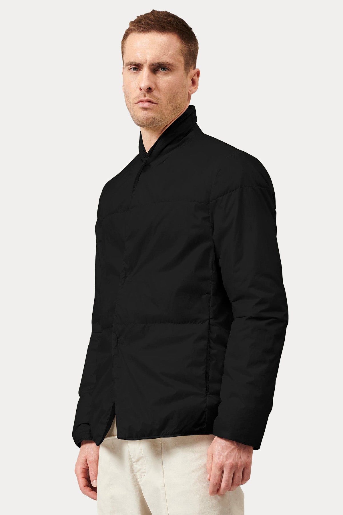 Transit Dik Yaka Çift Taraflı Ceket