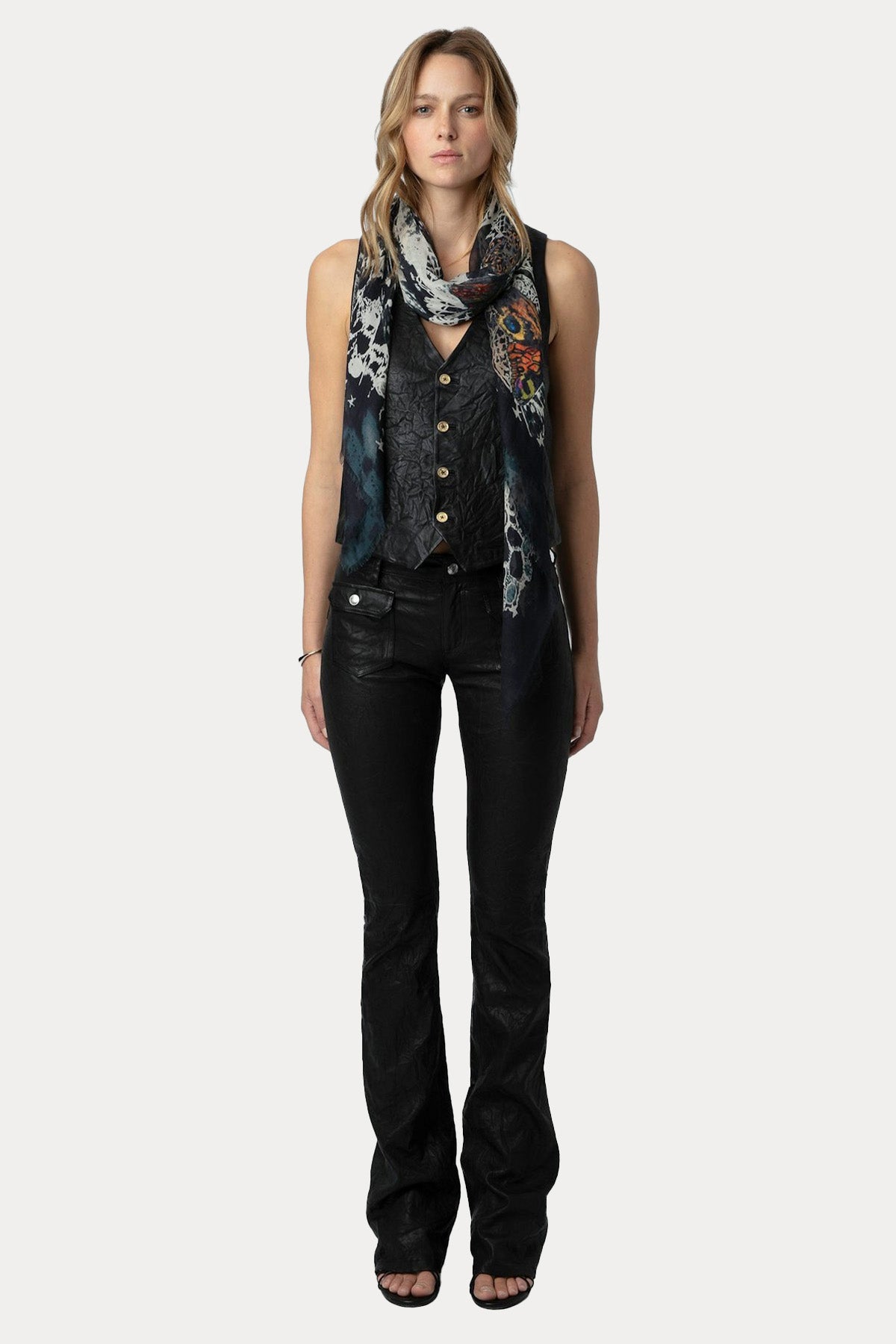 Zadig & Voltaire Logolu Modal Kumaş Şal