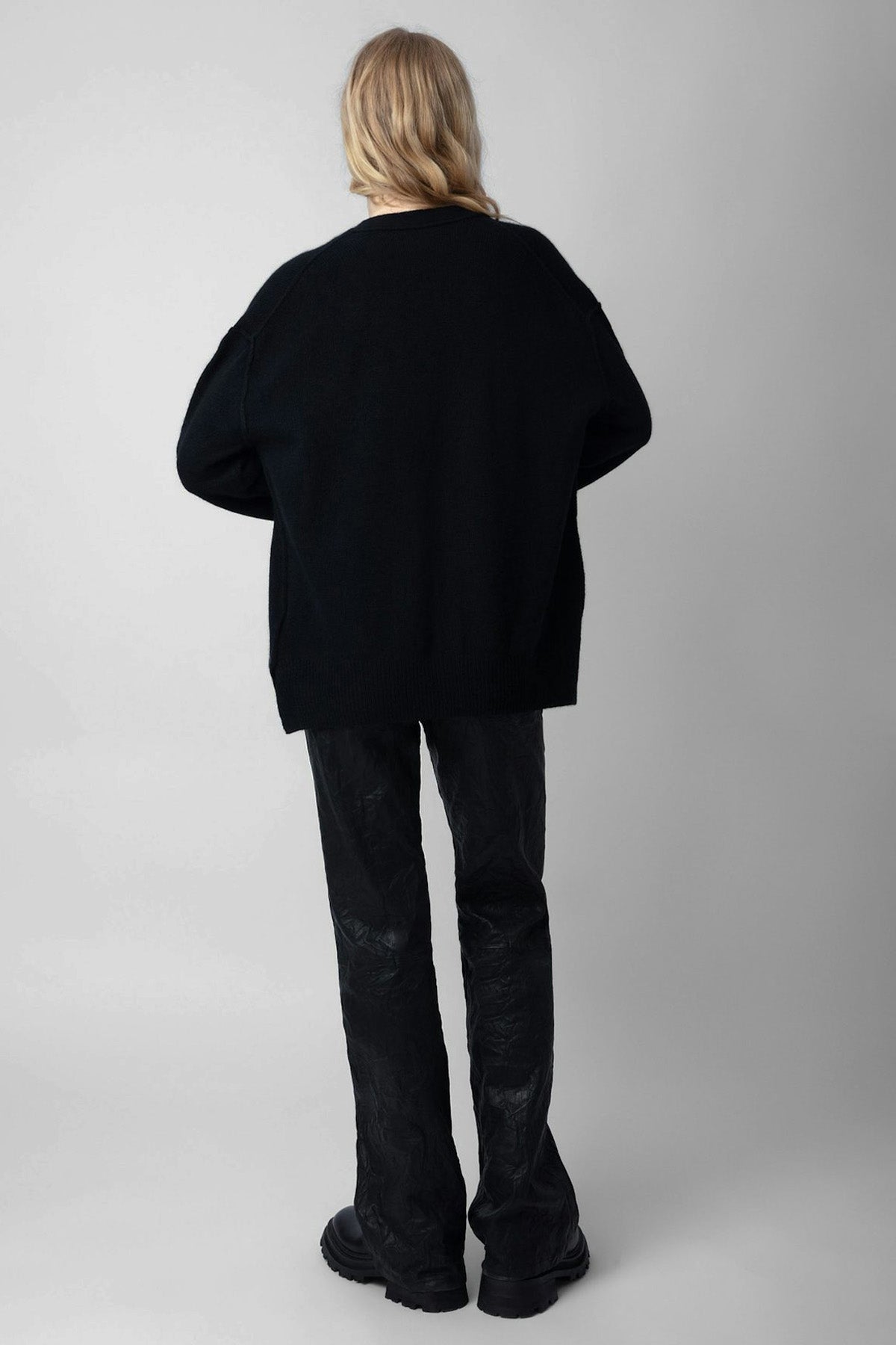 Zadig & Voltaire İkonik Yıldız Logo Düğmeli Örgü Kaşmir Triko Ceket