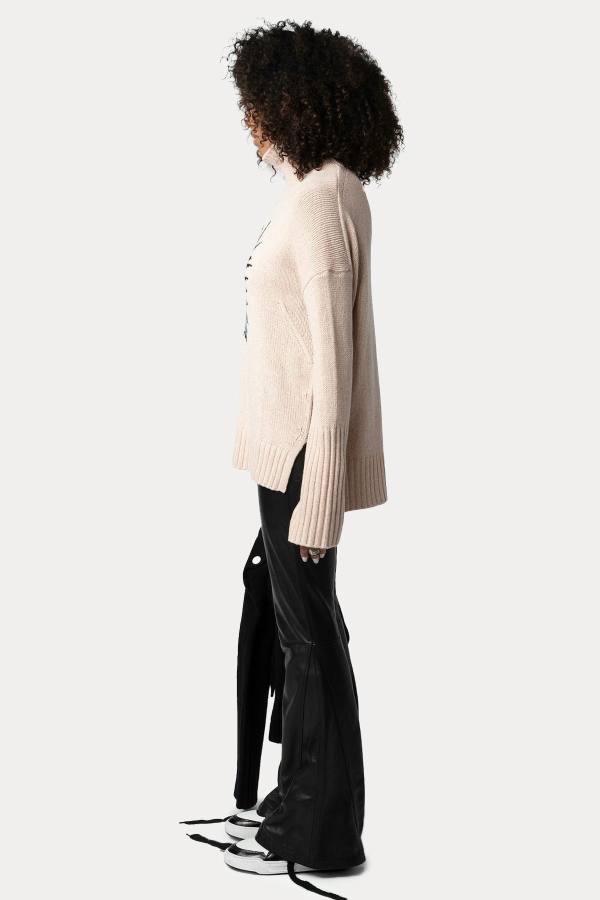 Zadig & Voltaire Geniş Kesim Balıkçı Yaka Örgü Yün Triko