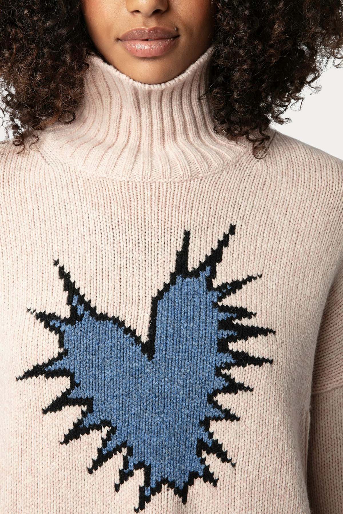 Zadig & Voltaire Geniş Kesim Balıkçı Yaka Örgü Yün Triko