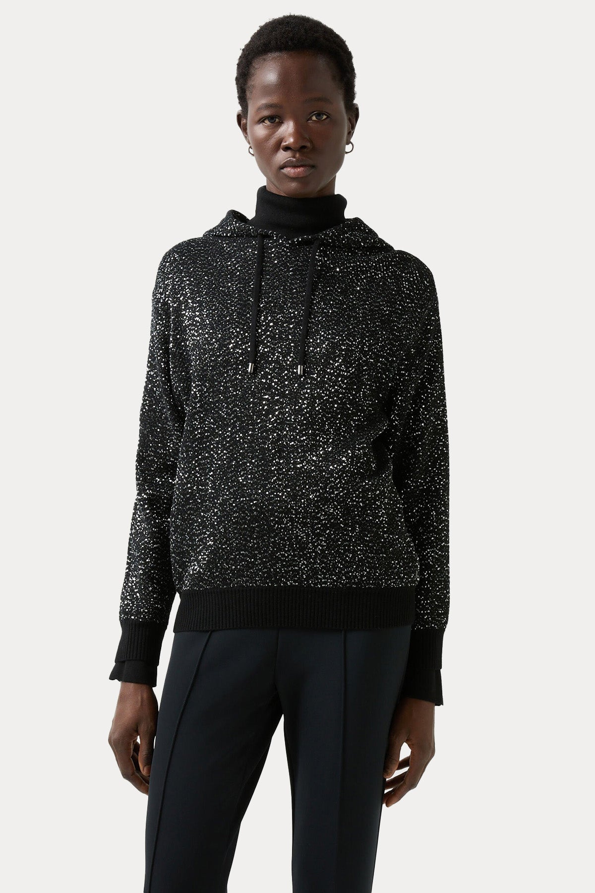 Bogner Ulli Loose Fit Kapüşonlu Payetli Sweatshirt