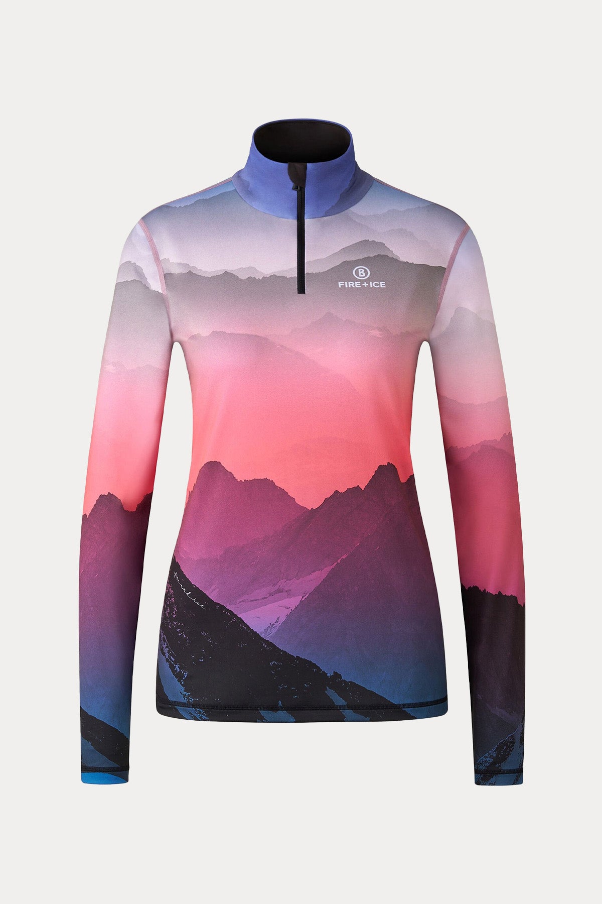 Bogner Ilvy Dik Yaka Yarım Fermuarlı Streç Termal İçlik