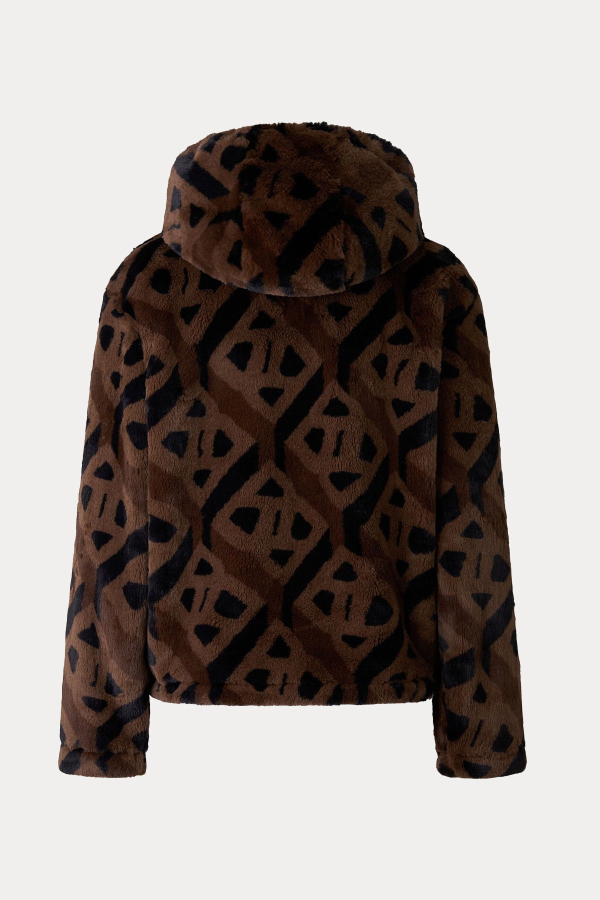 Bogner Suzan Regular Fit Monogram Logo Kapüşonlu Peluş Ceket