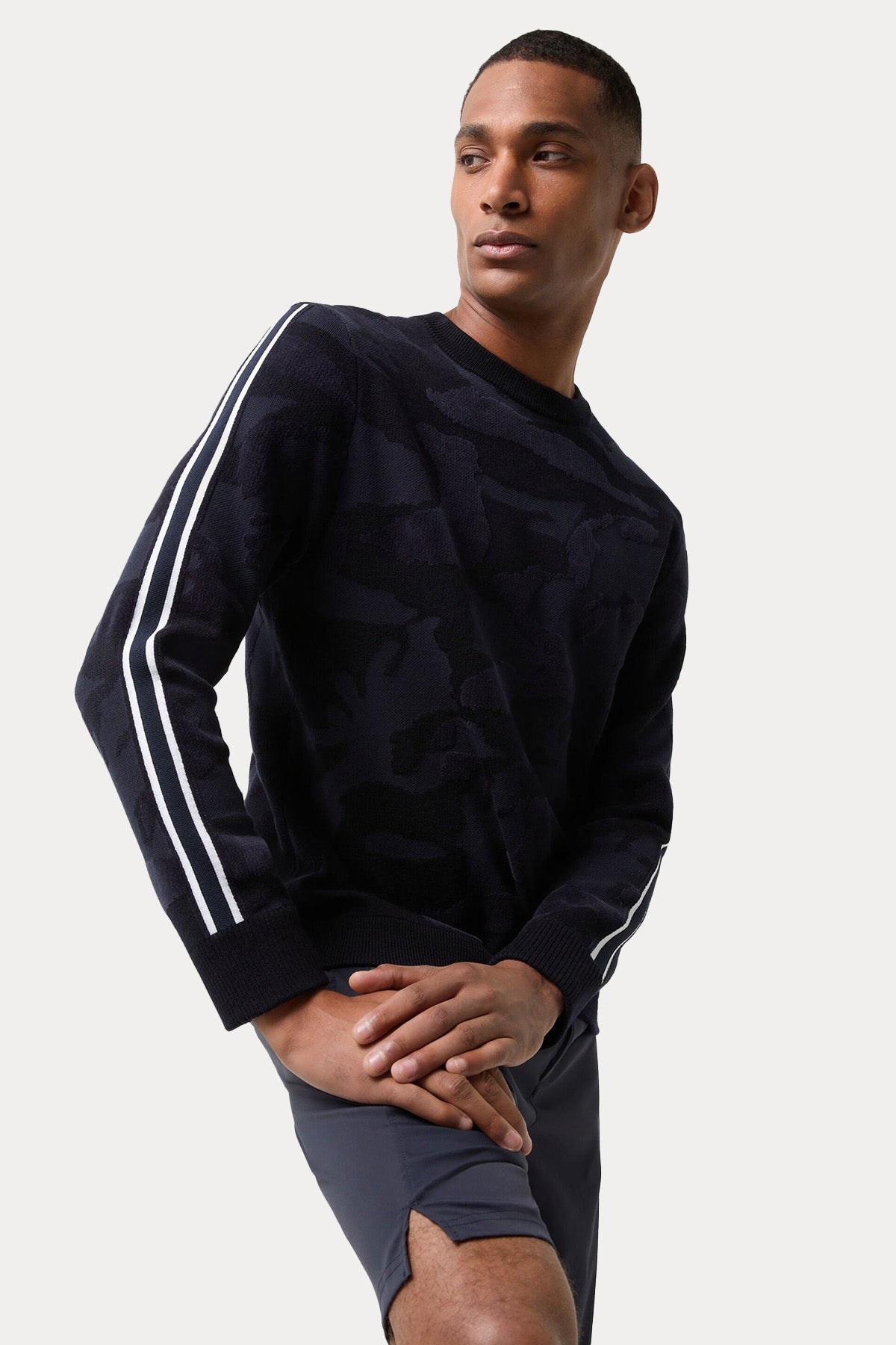 Bogner Soren Regular Fit Örgü Kamuflaj Desenli Yün Triko