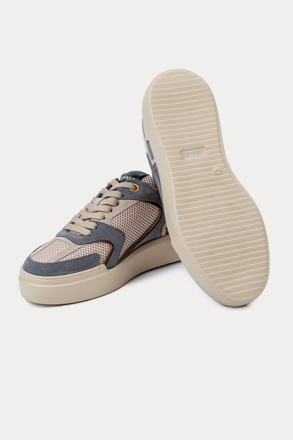 Bogner Hollywood Teknik Fileli Süet Sneaker Ayakkabı-Ayakkabı-Libas