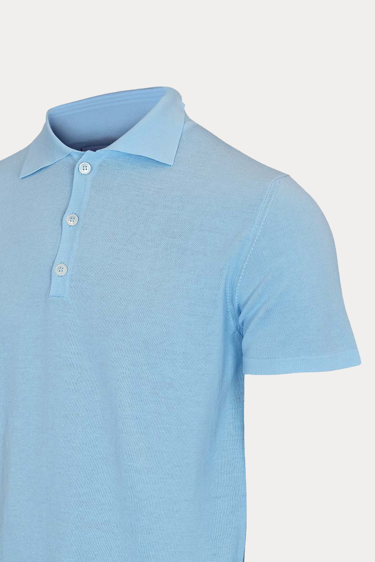 Manifattura İnce Örgü Polo Yaka T-shirt