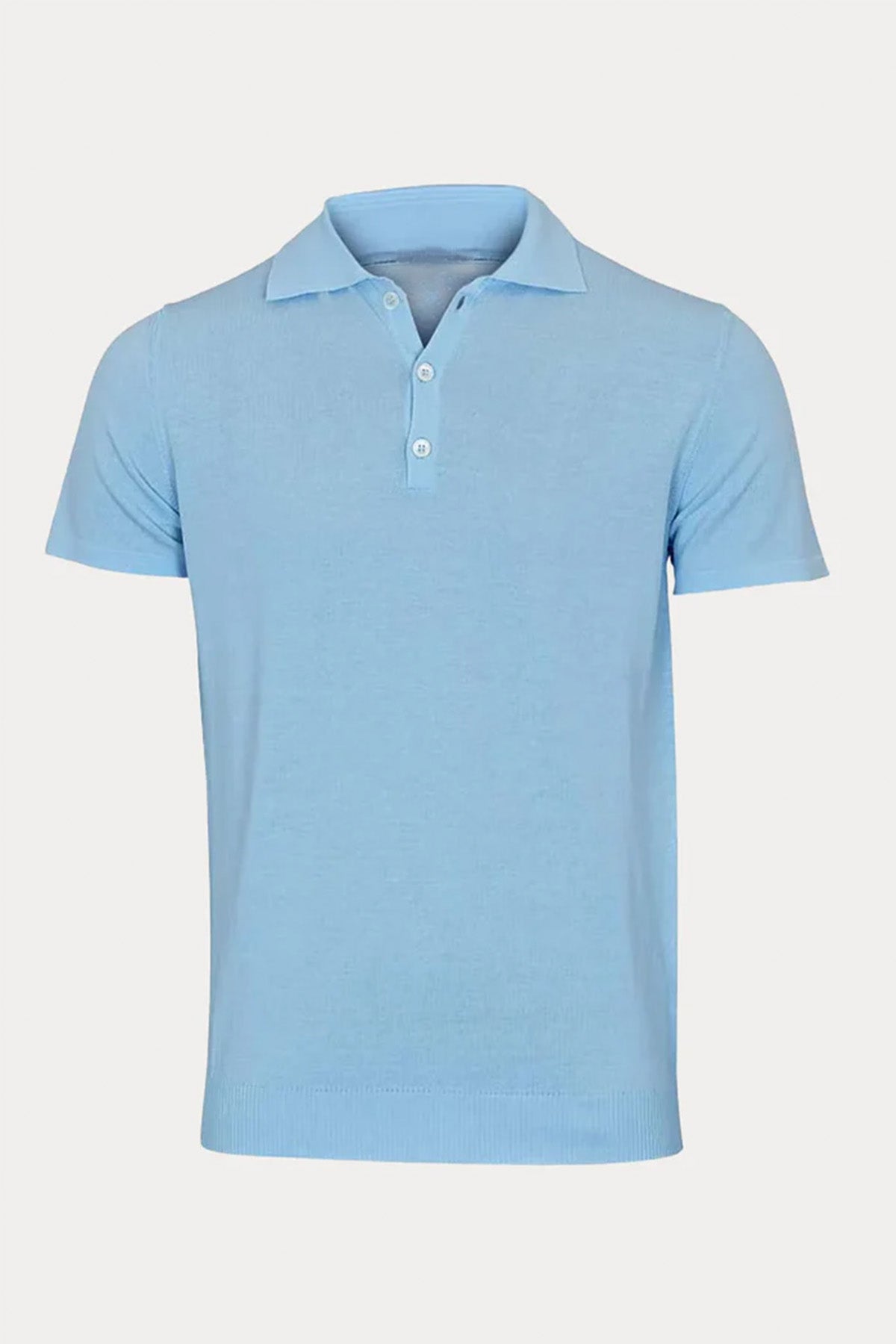 Manifattura İnce Örgü Polo Yaka T-shirt