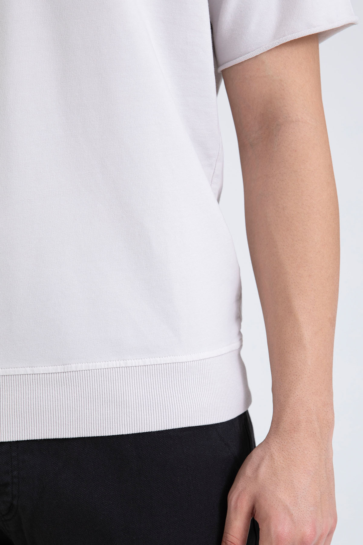 Manifattura Yuvarlak Yaka Streç Reglan Sweatshirt