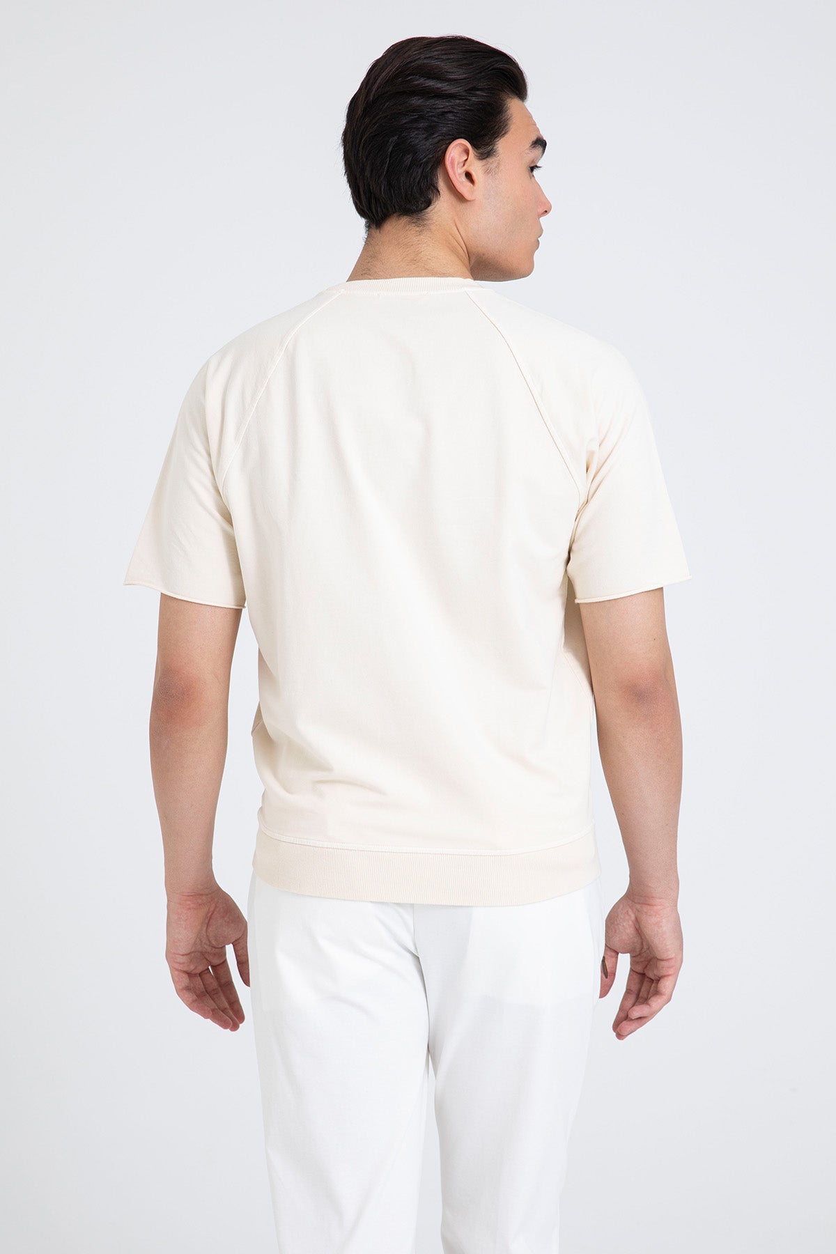 Manifattura Yuvarlak Yaka Streç Reglan Sweatshirt