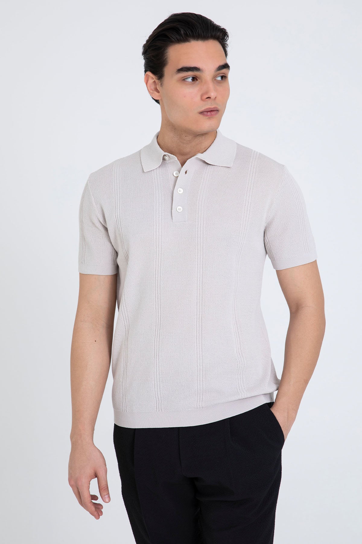 Manifattura Polo Yaka İnce Örgü Triko