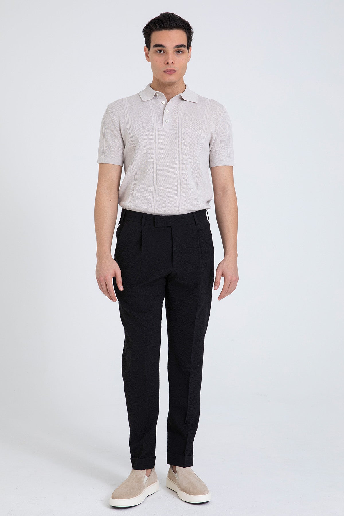 Manifattura Polo Yaka İnce Örgü Triko