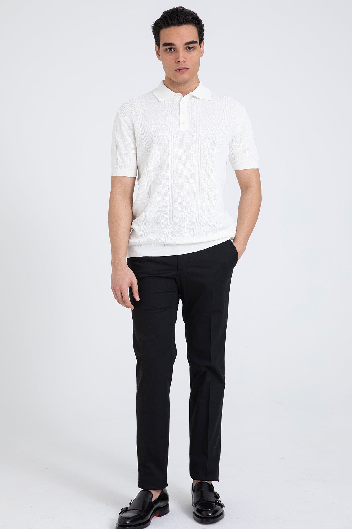 Manifattura Polo Yaka İnce Örgü Triko