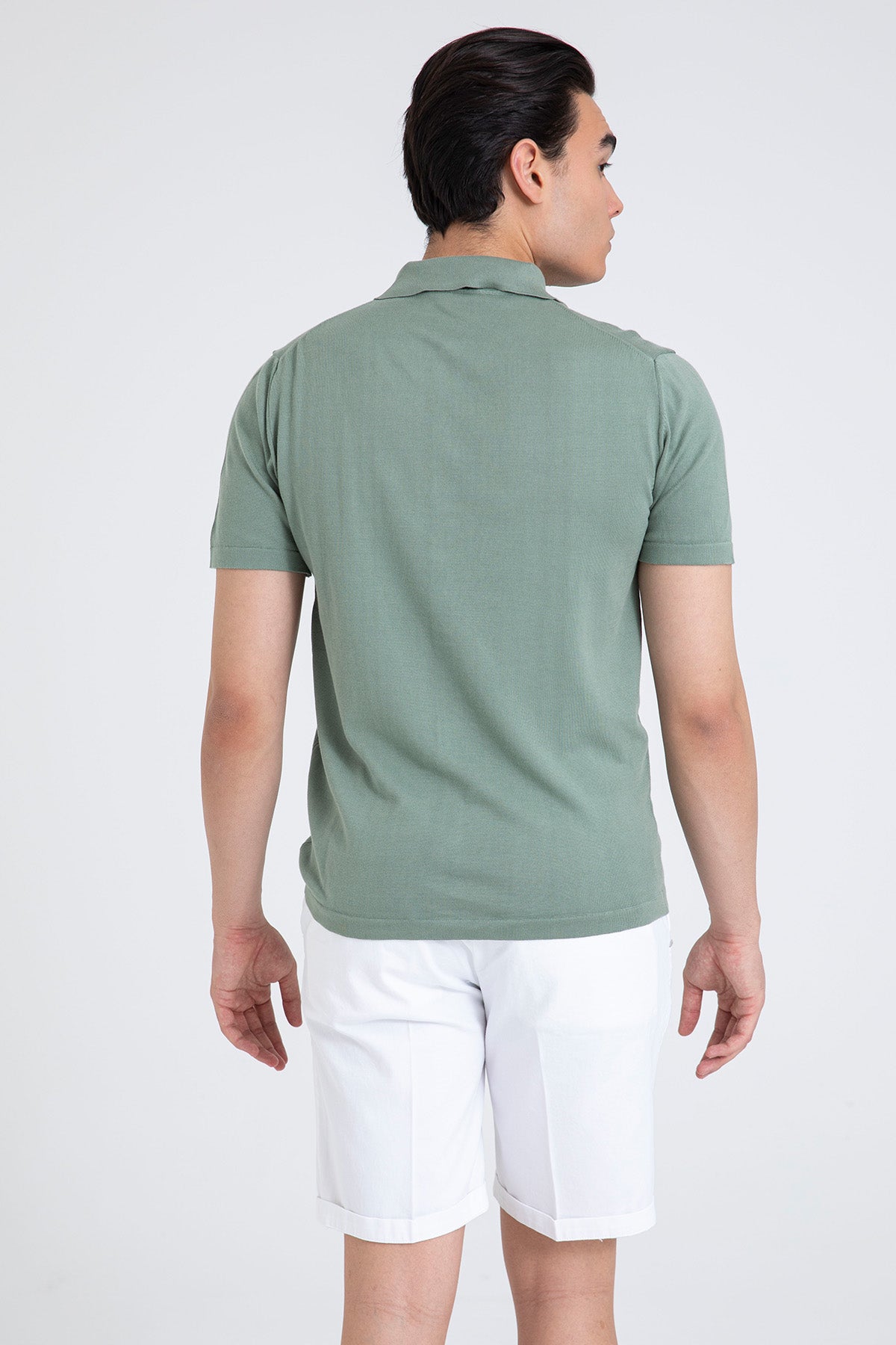 Manifattura Polo Yaka İnce Örgü Triko Gömlek